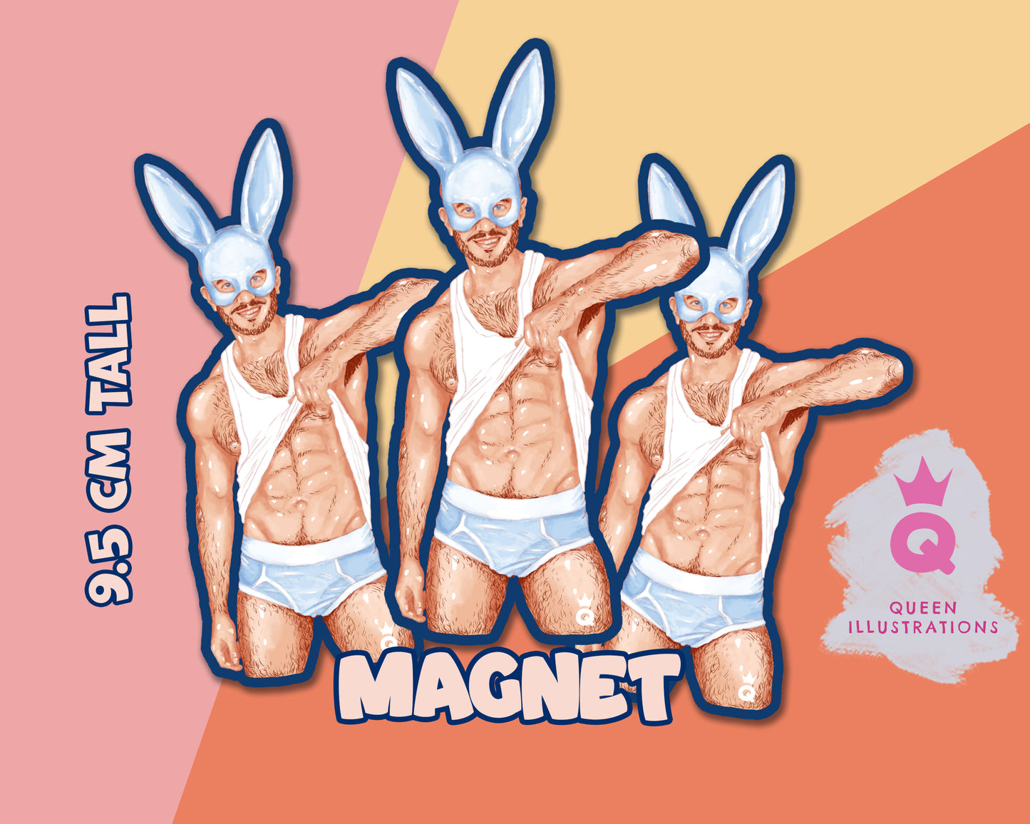 BUNNY BOY Fridge Magnet