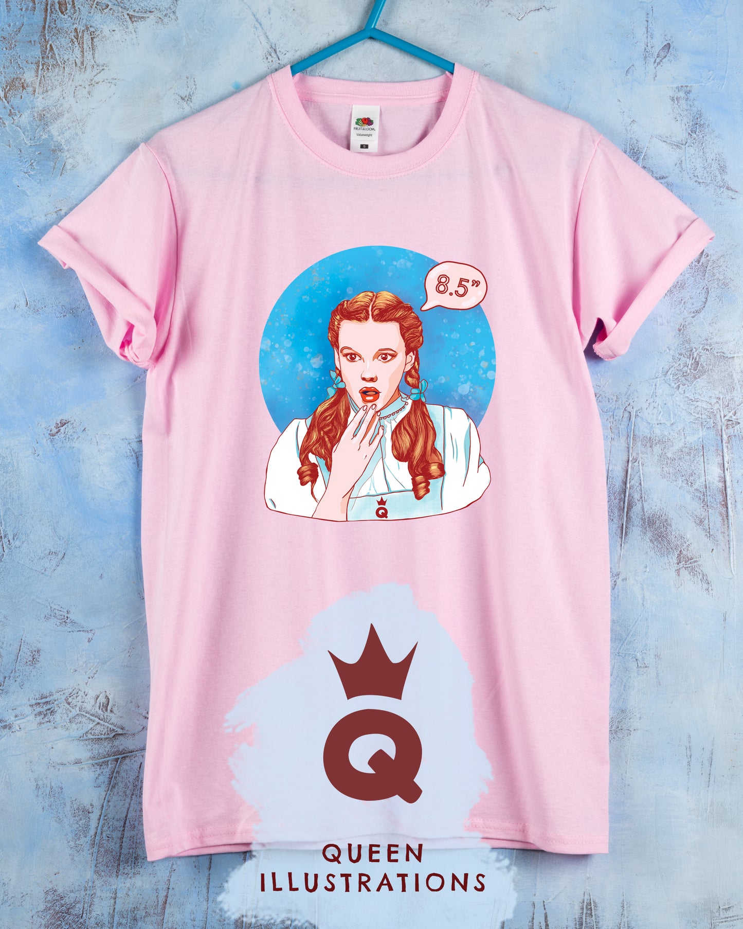 "DOROTHY" pure cotton, pink, gay T-shirt