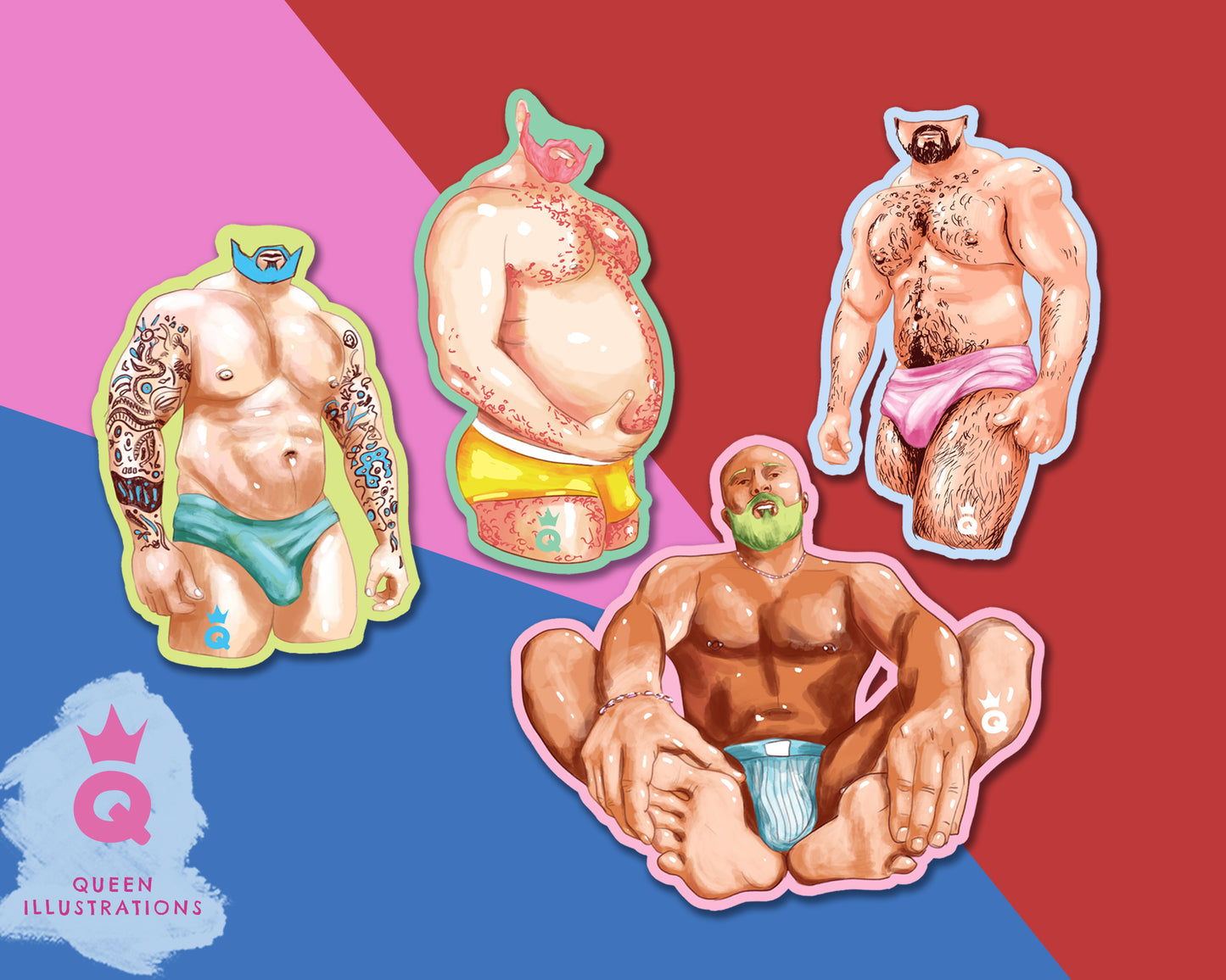 GAY BEARS Fridge Magnets