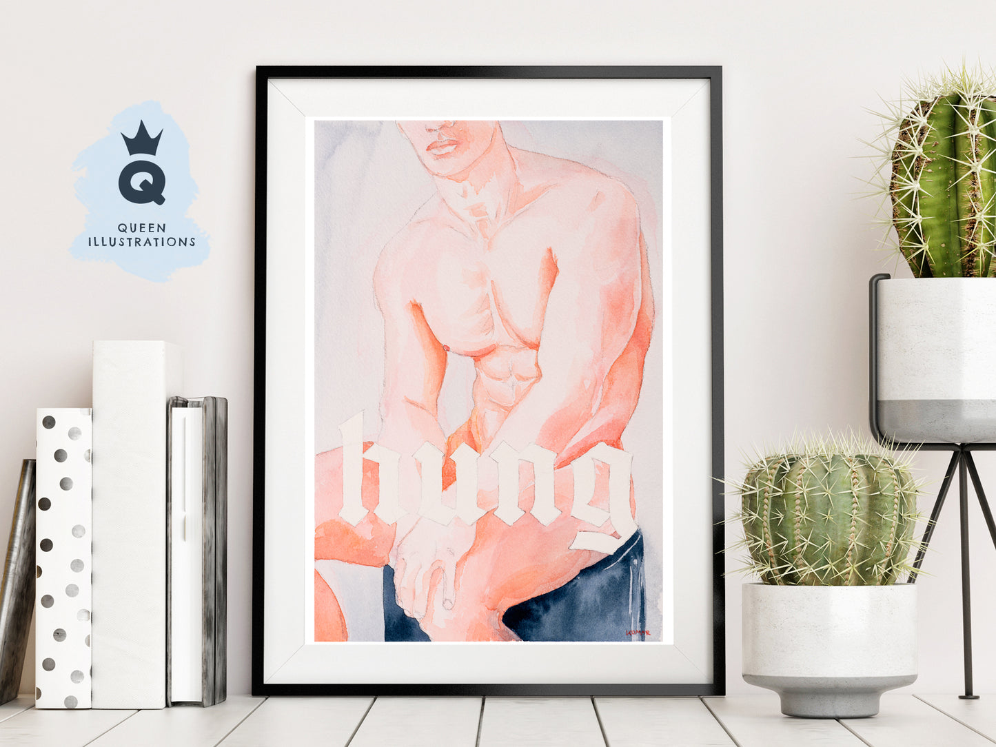 "HUNG" - Homoerotic Art Print