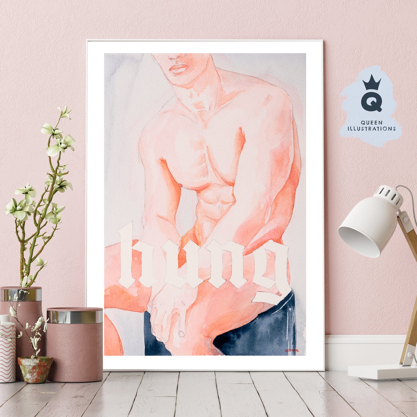 "HUNG" - Homoerotic Art Print