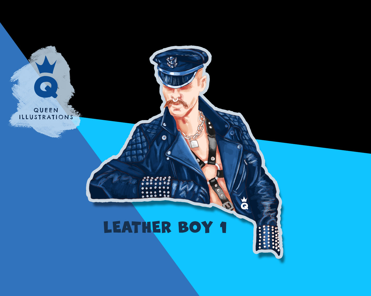 LEATHER BOYS Fridge Magnets