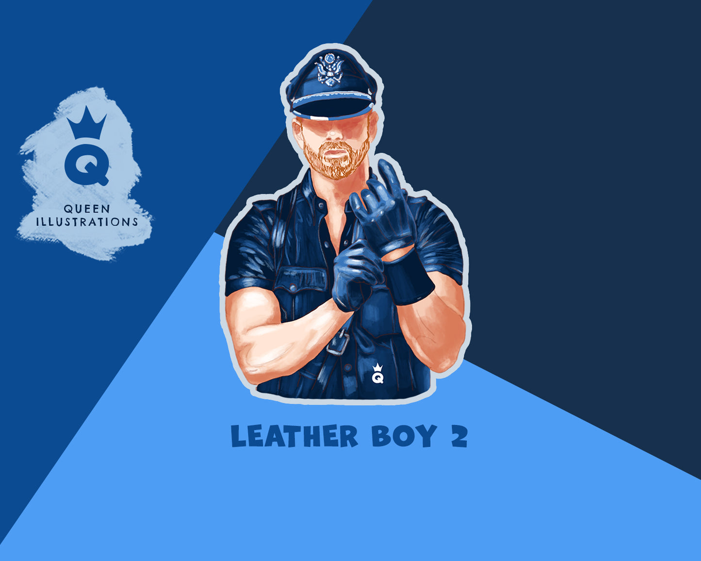 LEATHER BOYS Fridge Magnets