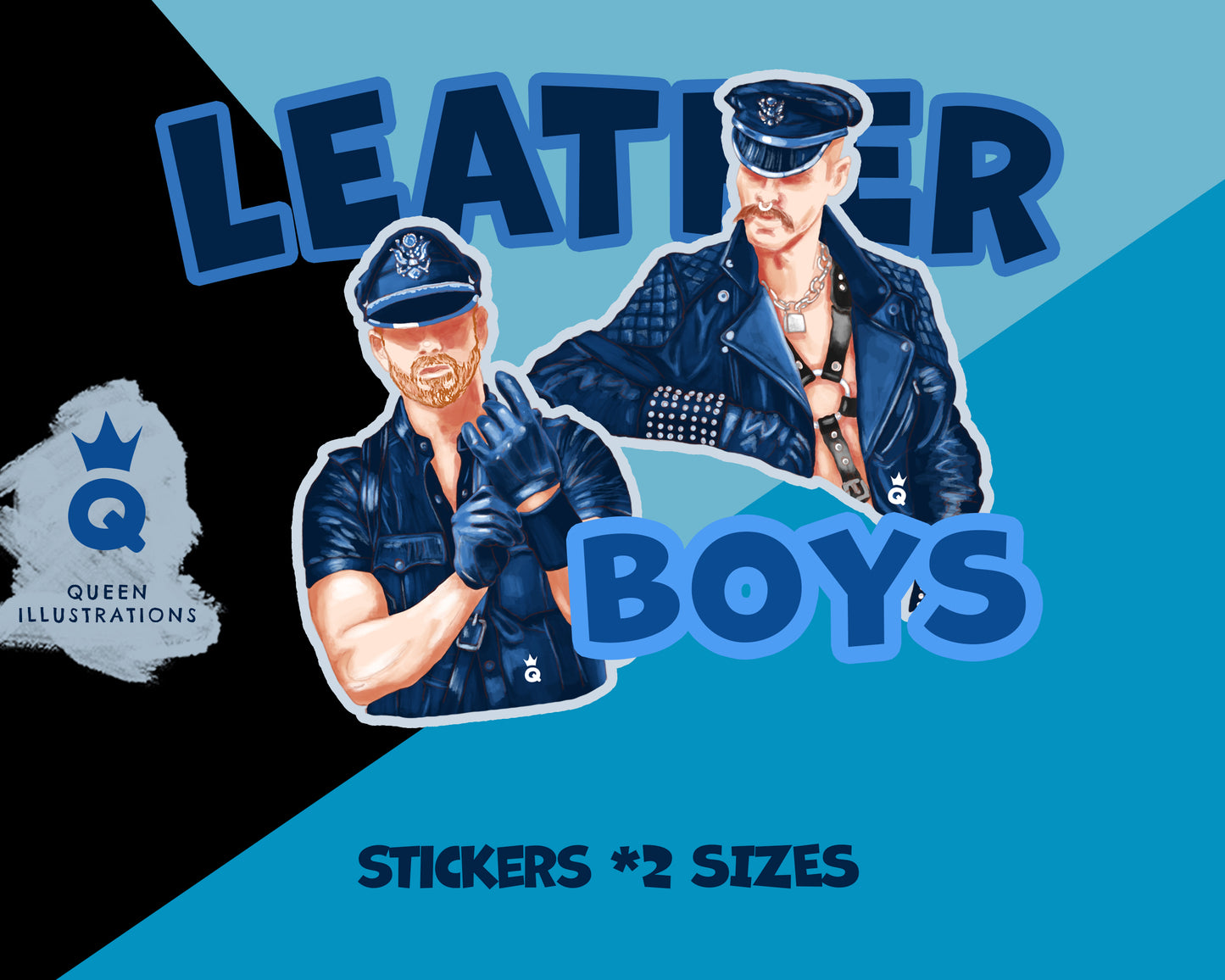 LEATHER BOYS Stickers