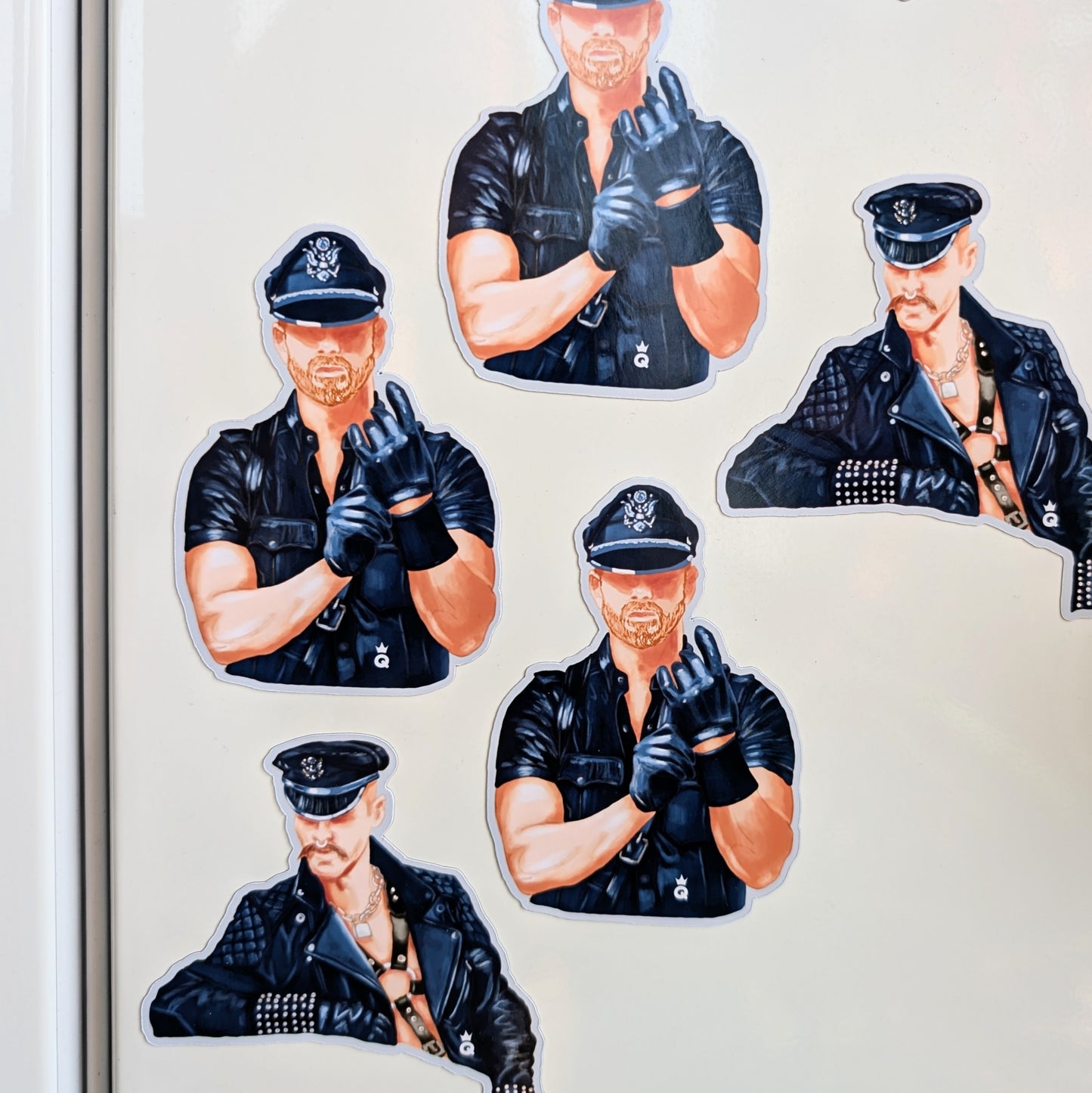 LEATHER BOYS Fridge Magnets