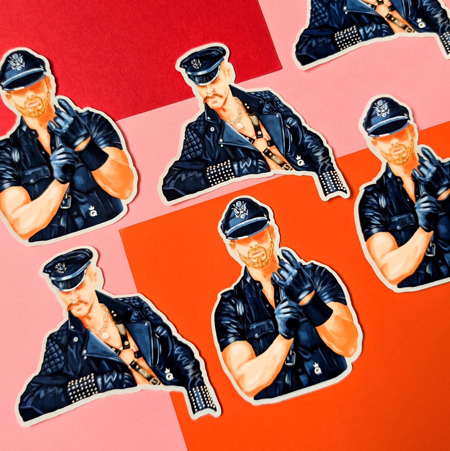 LEATHER BOYS Stickers