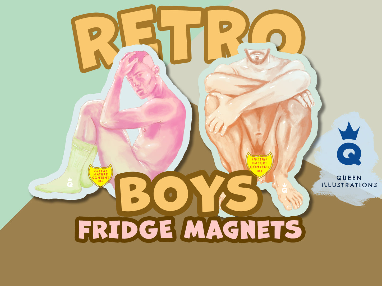 RETRO BOYS Fridge Magnets