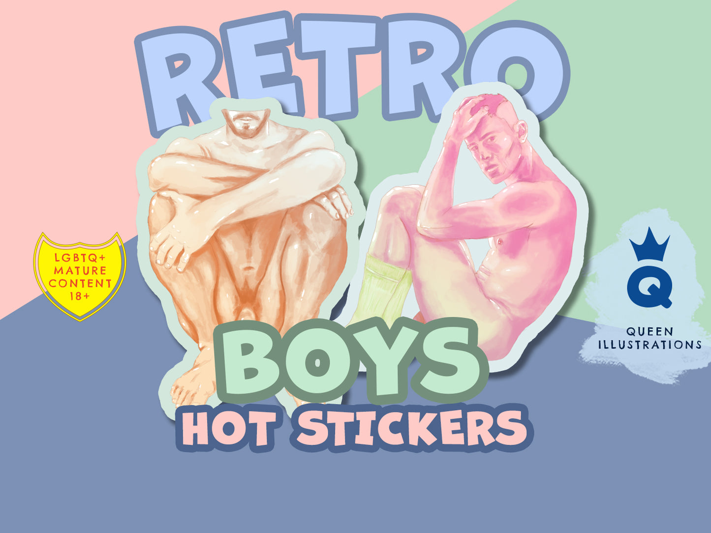 RETRO BOYS SICKERS
