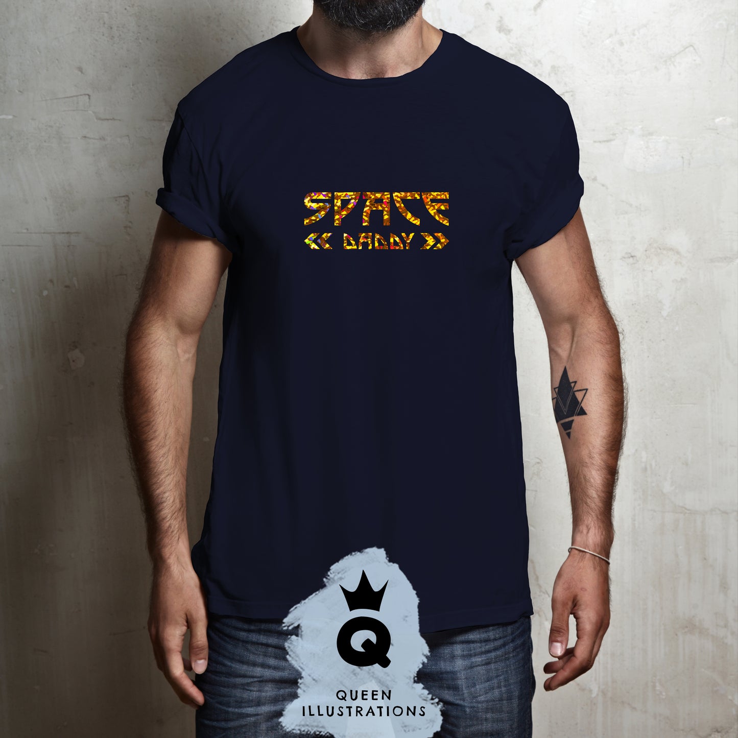 space daddy, gay T-shirt, gay pride outfit, pink gay t-shirt, gay gift ideas in my gay shop