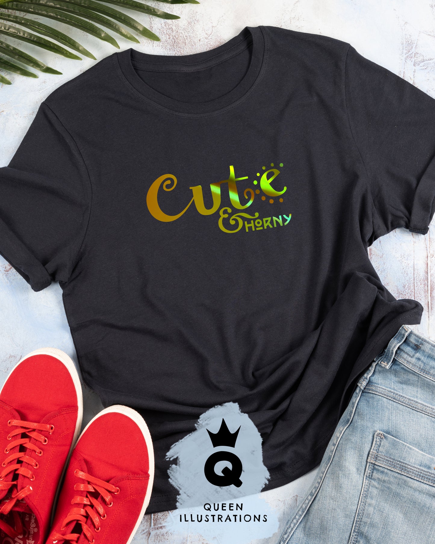 cute and horny, gay T-shirt, gay pride outfit, pink gay t-shirt, gay gift ideas in my gay shop