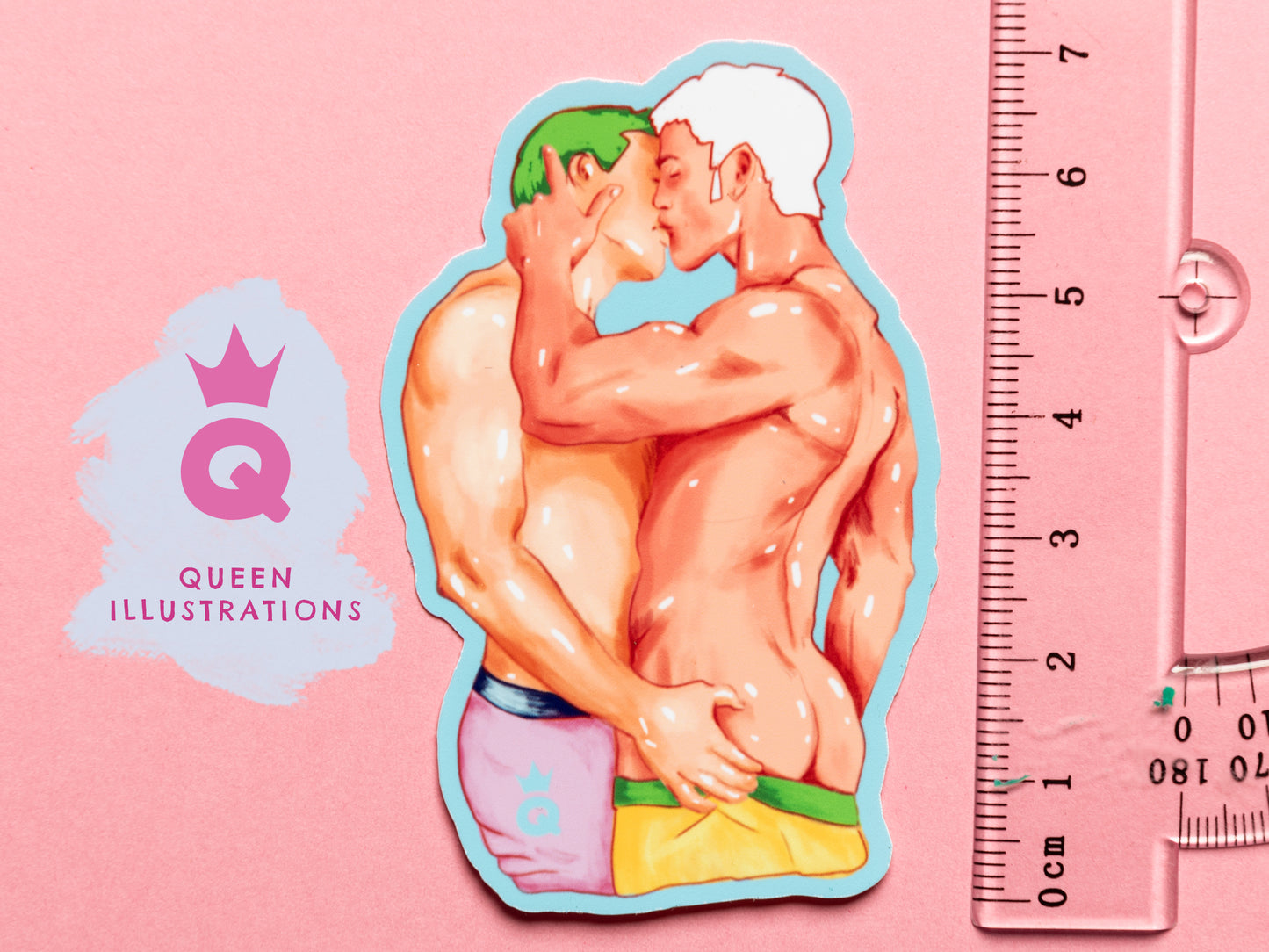 LOVERS sticker pack, waterproof vinyl gay stickers