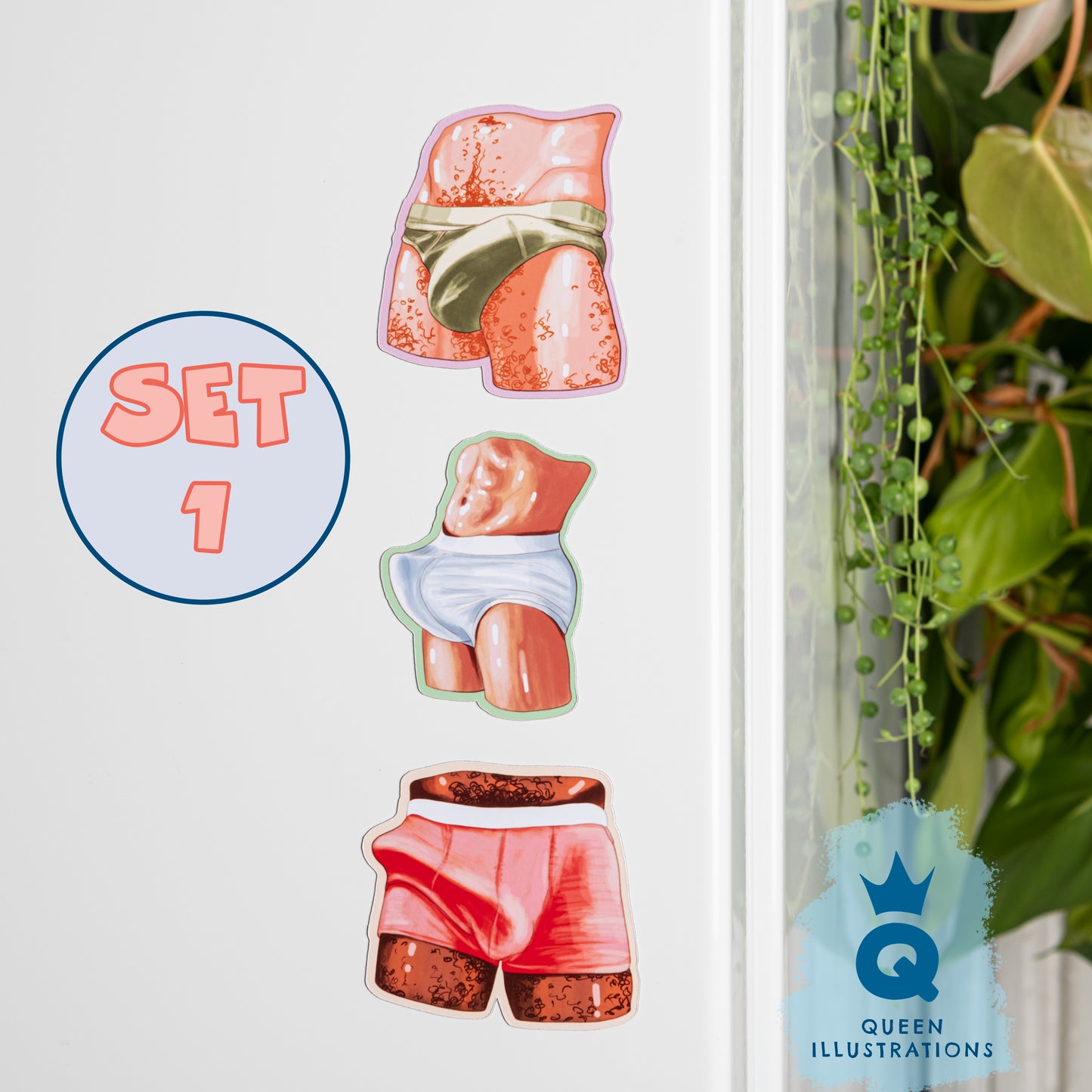 sexy gay fridge magnets with hot guys, gay dudes, gay art, fun gift with naked guys, bulge, hot cock, penis magnet, underwear bulge, homoerotic art,