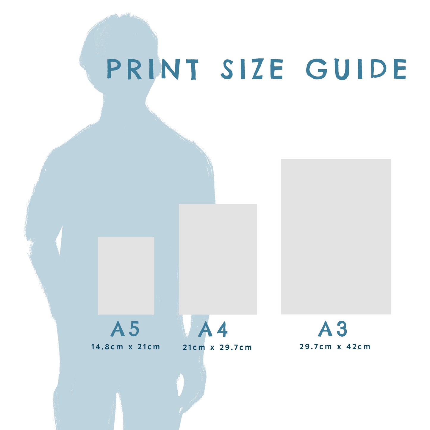 "AQUA" - Naked man, Art Print