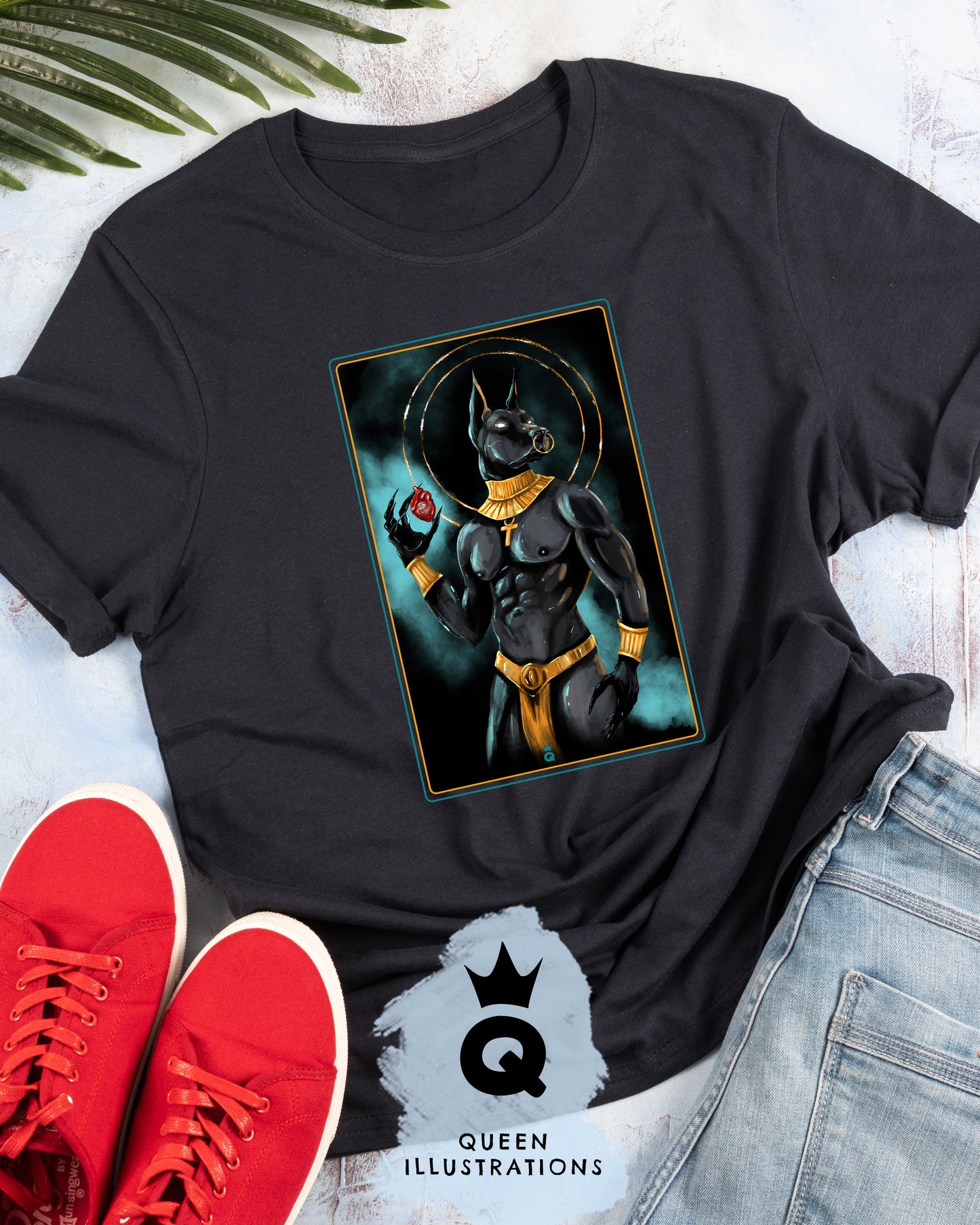 Anubis, Egyptian God, ancient Egypt, gay T-shirt, Pride outfit