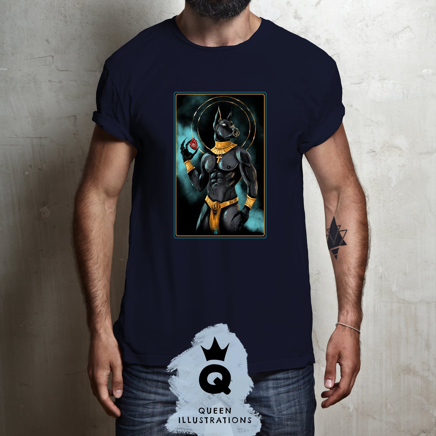 Anubis, Egyptian God, ancient Egypt, gay T-shirt, Pride outfit