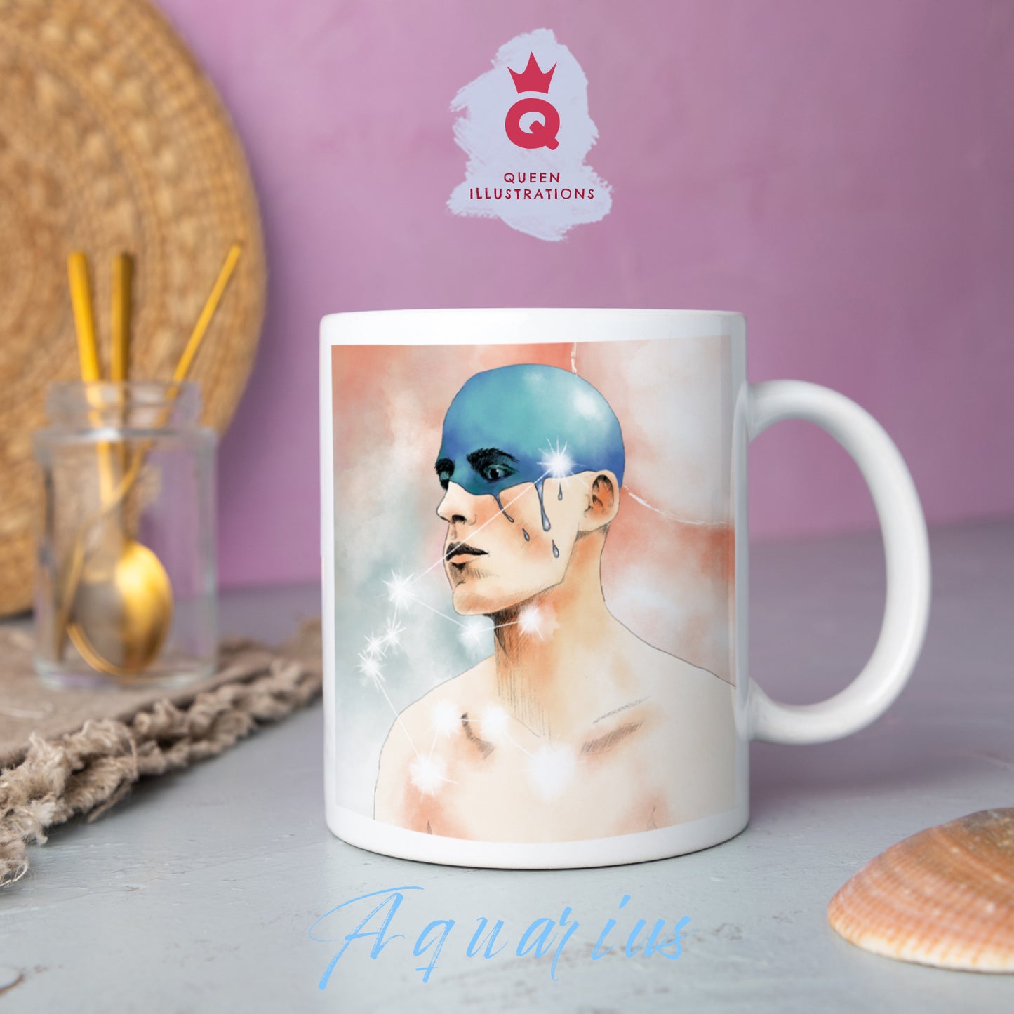 AQUARIUS MUG - Gay Zodiac mug