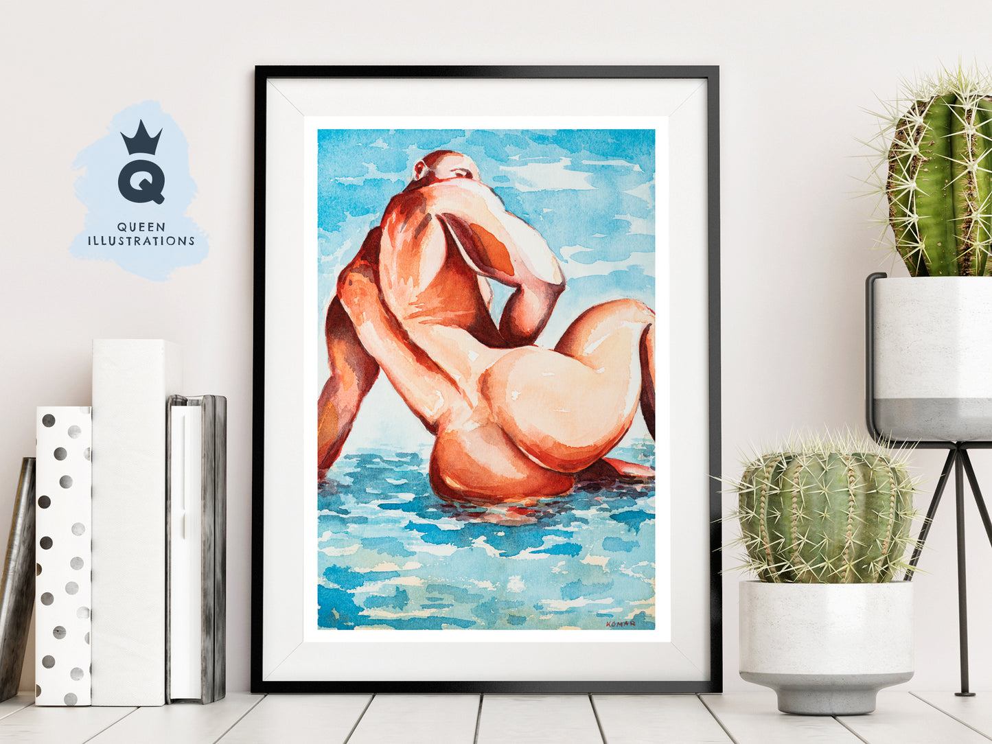 watercolour painting, gay gift ideas,