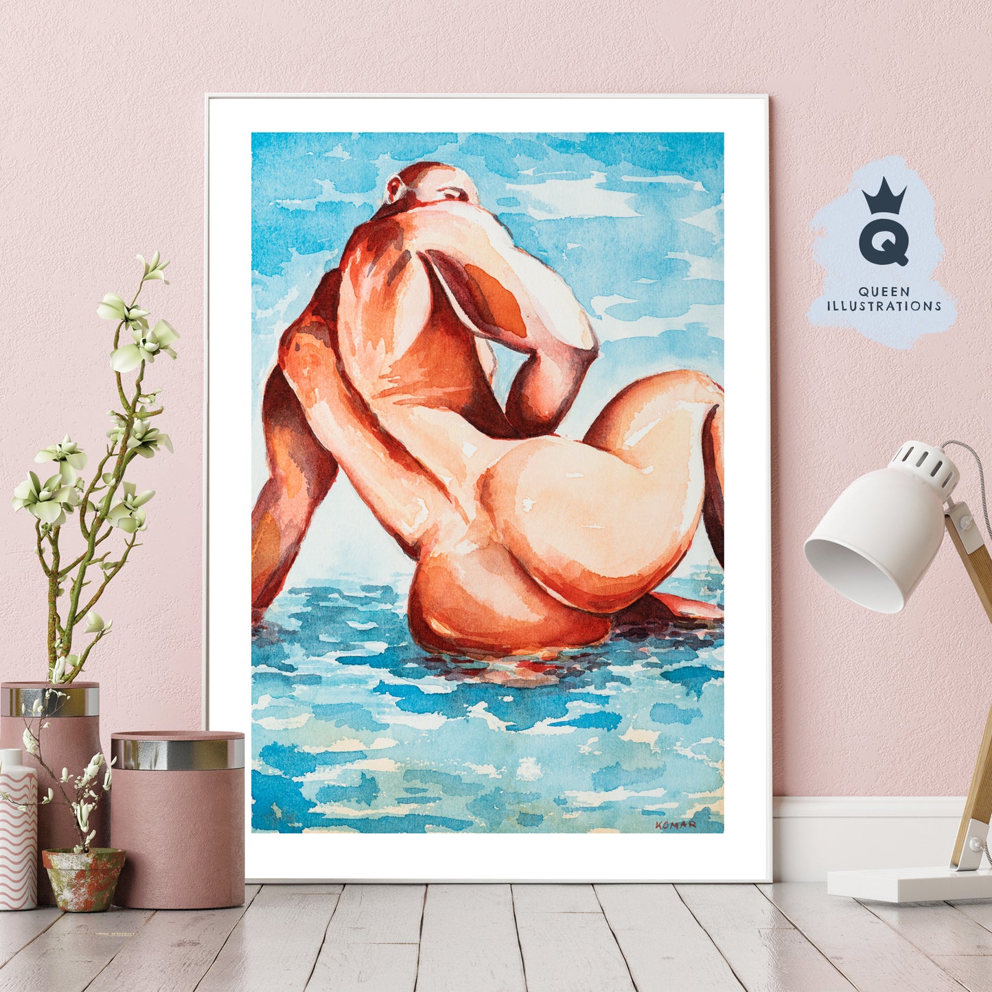 gay art, nude male body,