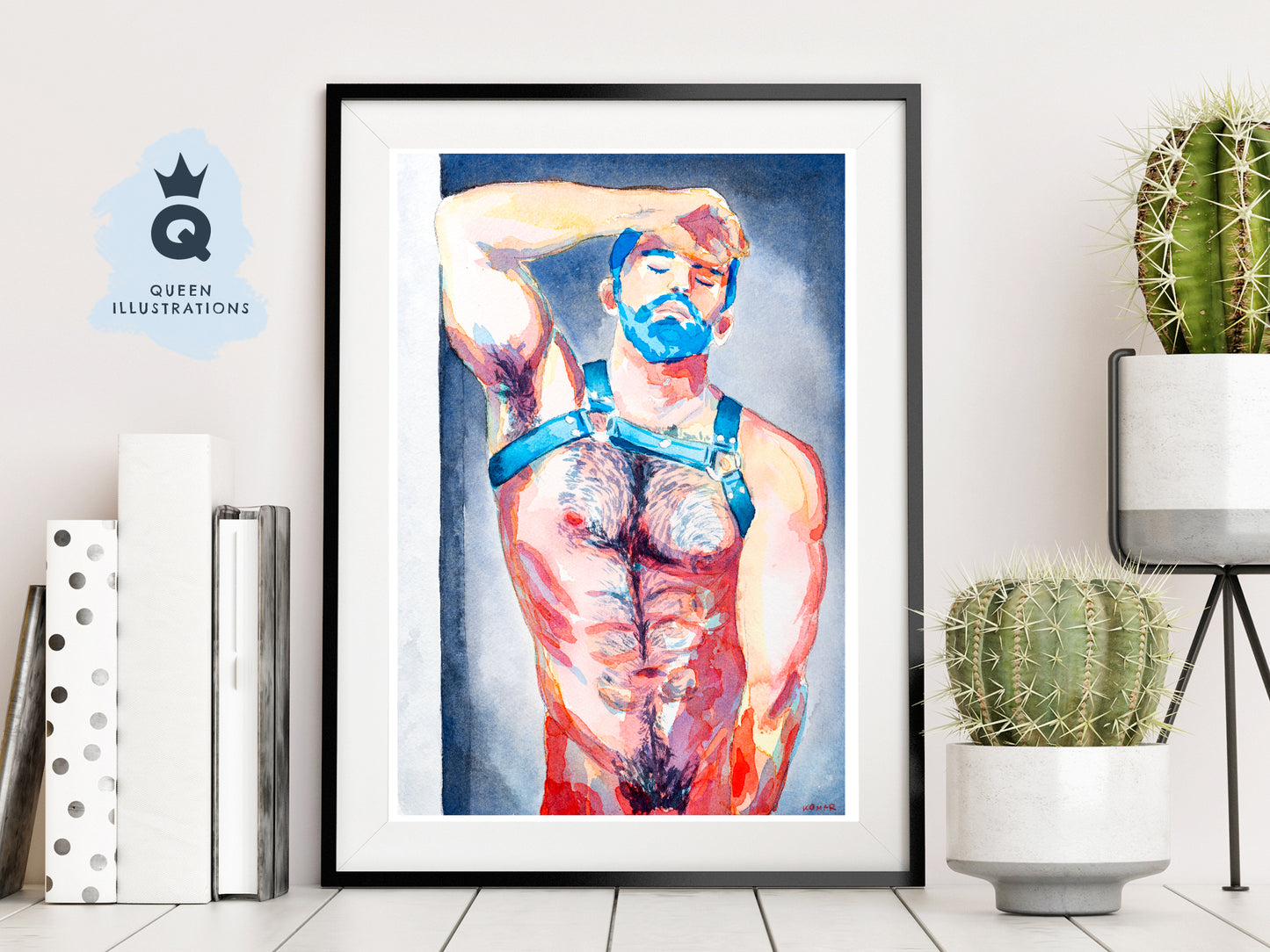 watercolour painting, gay gift ideas,