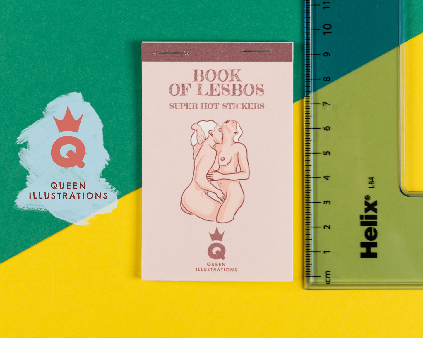 "BOOK OF LESBOS" Erotic lesbian sticker book