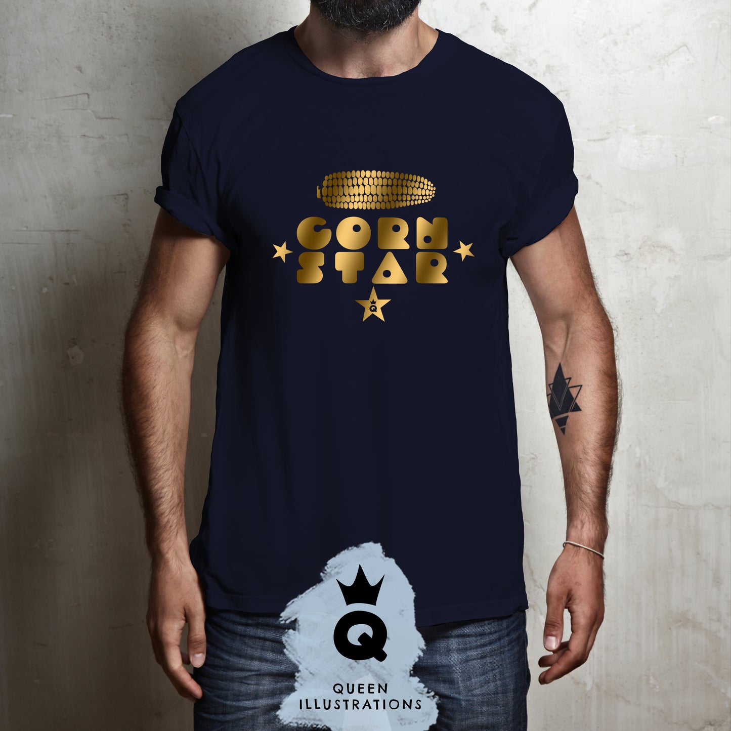 Gay Pride T-shirt, Gay outfit. Corn star, porn star T-shirt, fun gay gift ideas