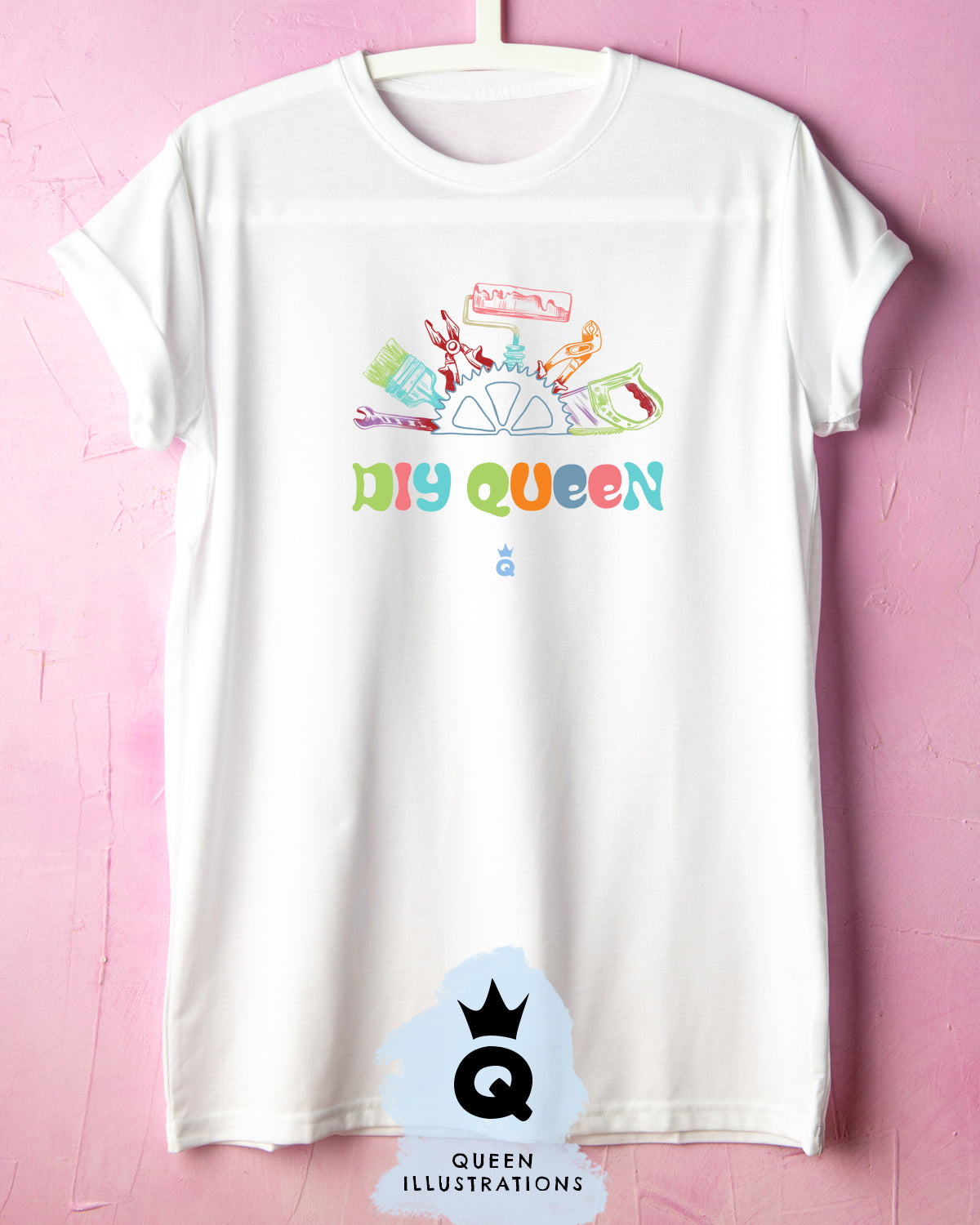 DIY queen lesbian or gay T-shirt, pride outfit