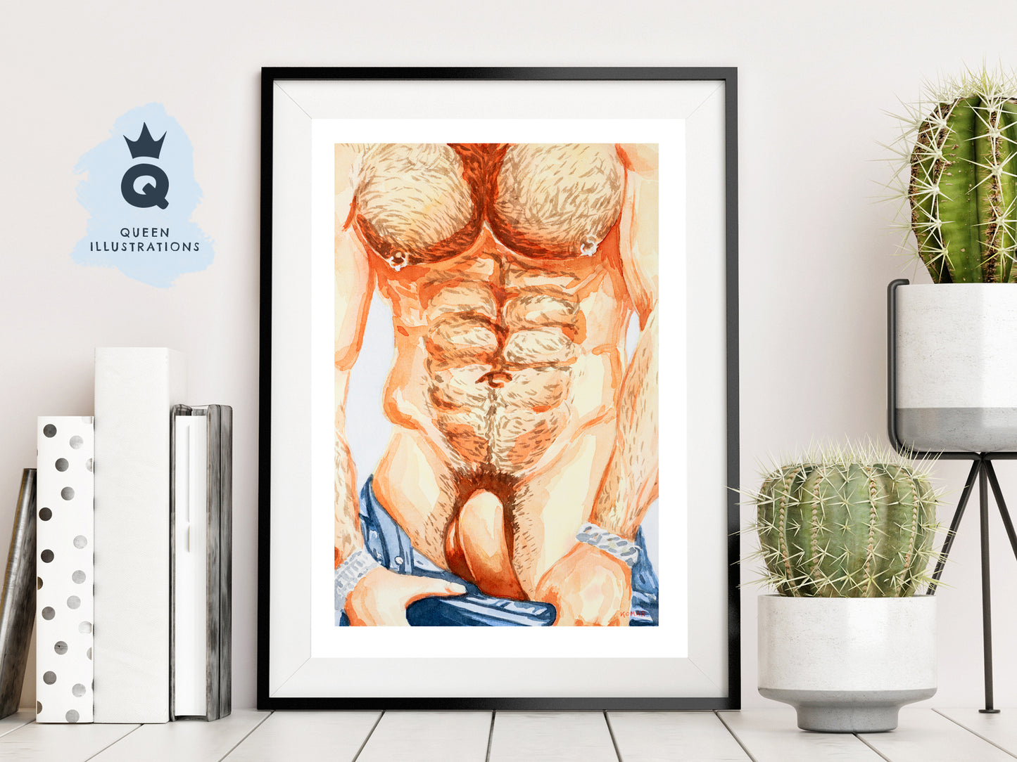 gay art, nude male body,