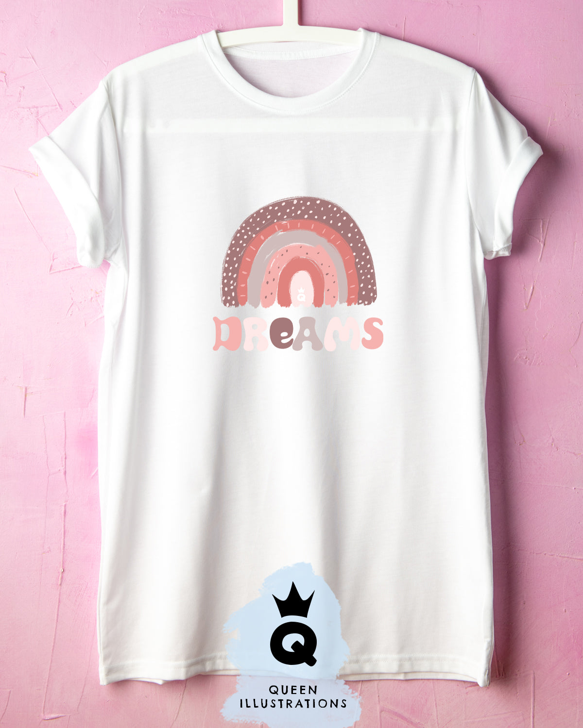 pastel rainbow T-shirt, dreams, pink, gay pride outfit, cute boho style