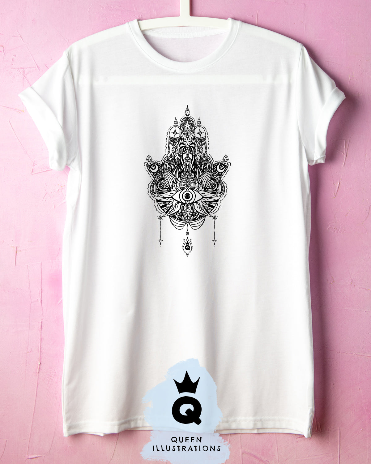 hamsa T-shirt, mindfulness, yoga relaxation outfit