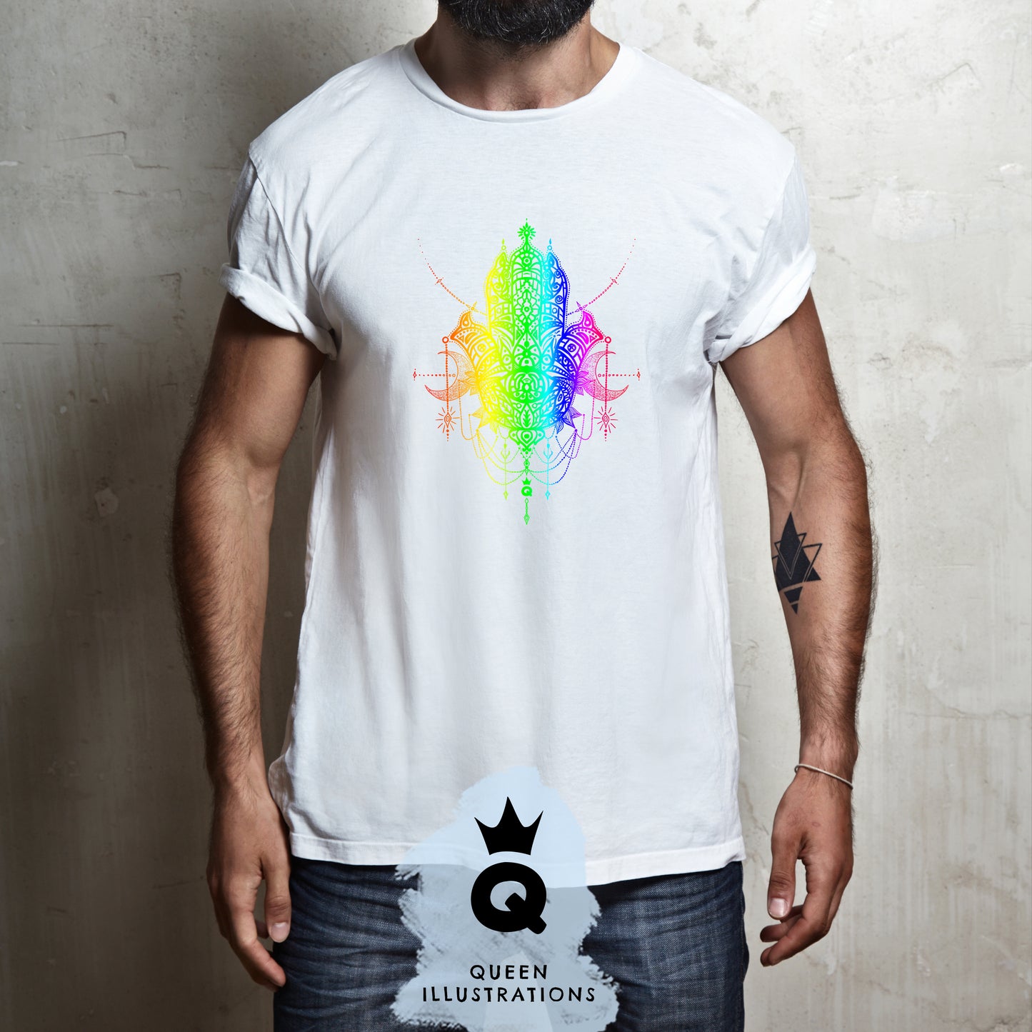 hamsa T-shirt, mindfulness, yoga relaxation outfit