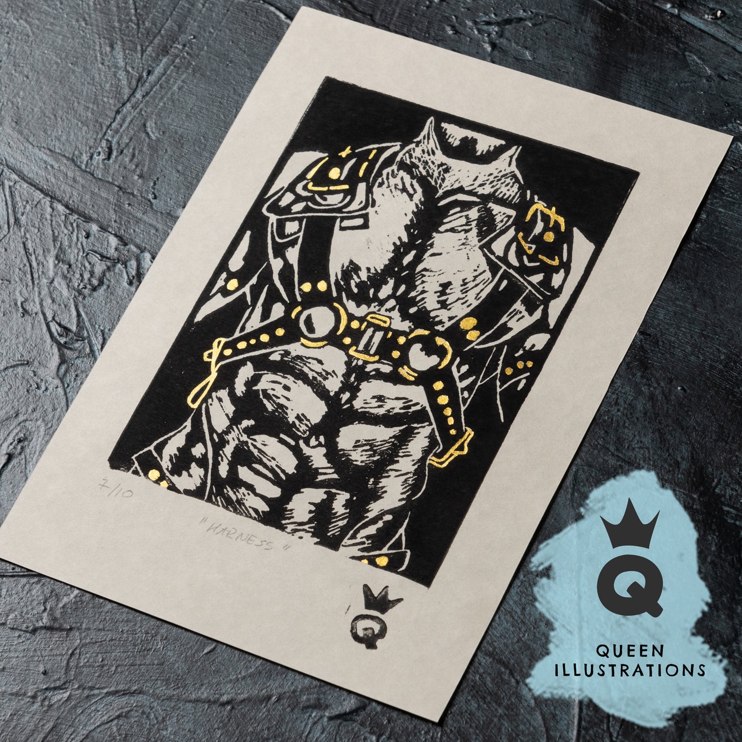 gay art, nude male body, traditional linocut print, gay gift ideas,
