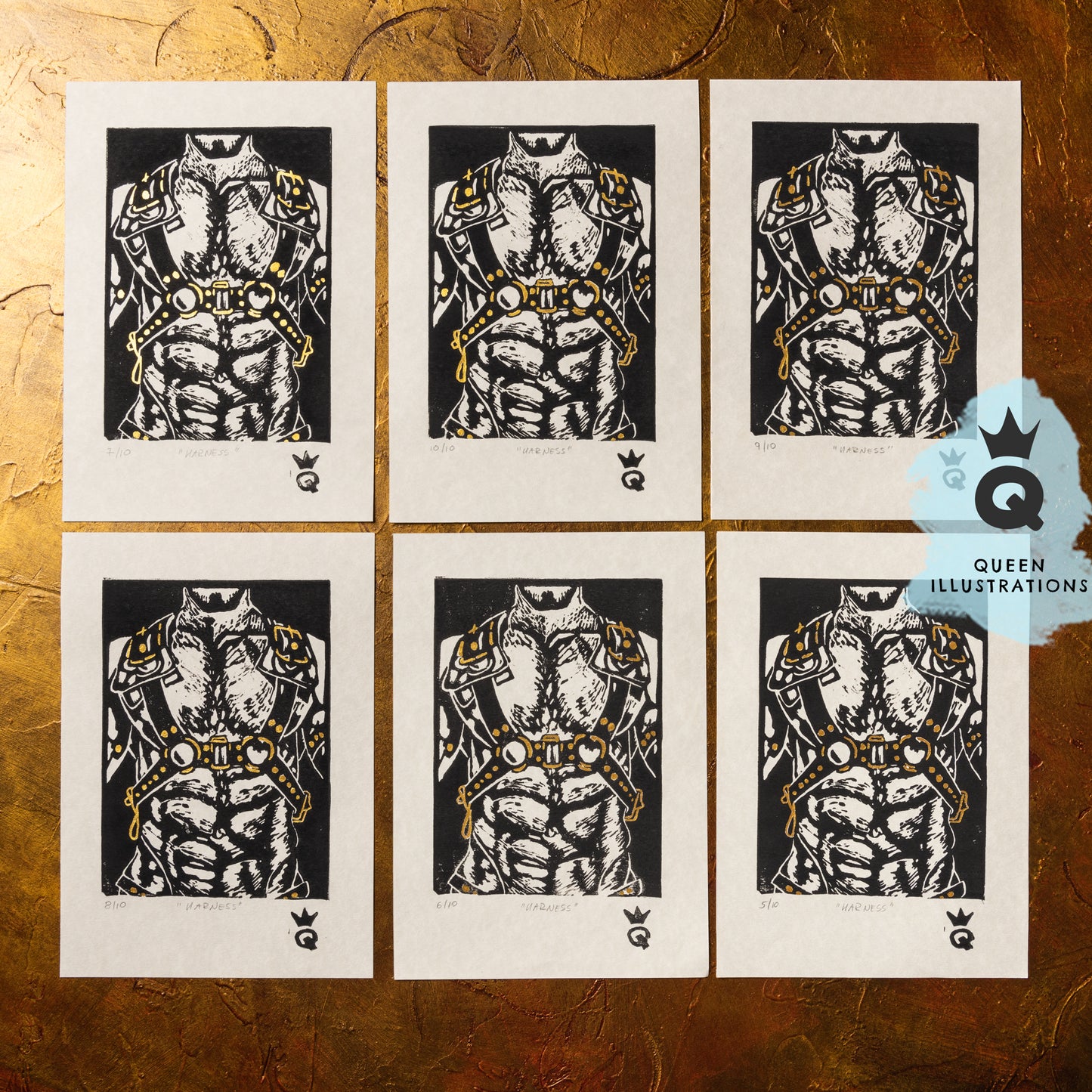 gay art, nude male body, traditional linocut print, gay gift ideas,