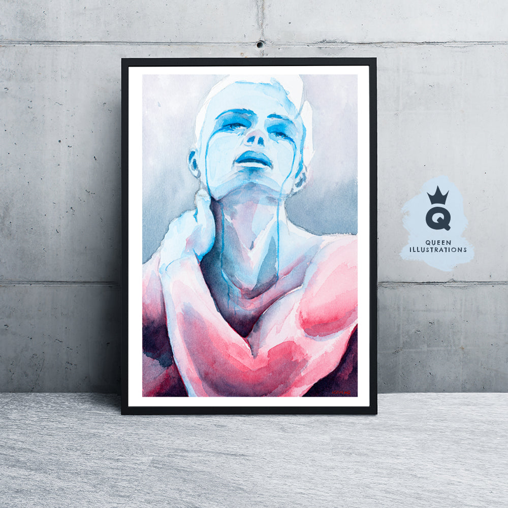"IT WILL BE FINE" - Portrait Art Print