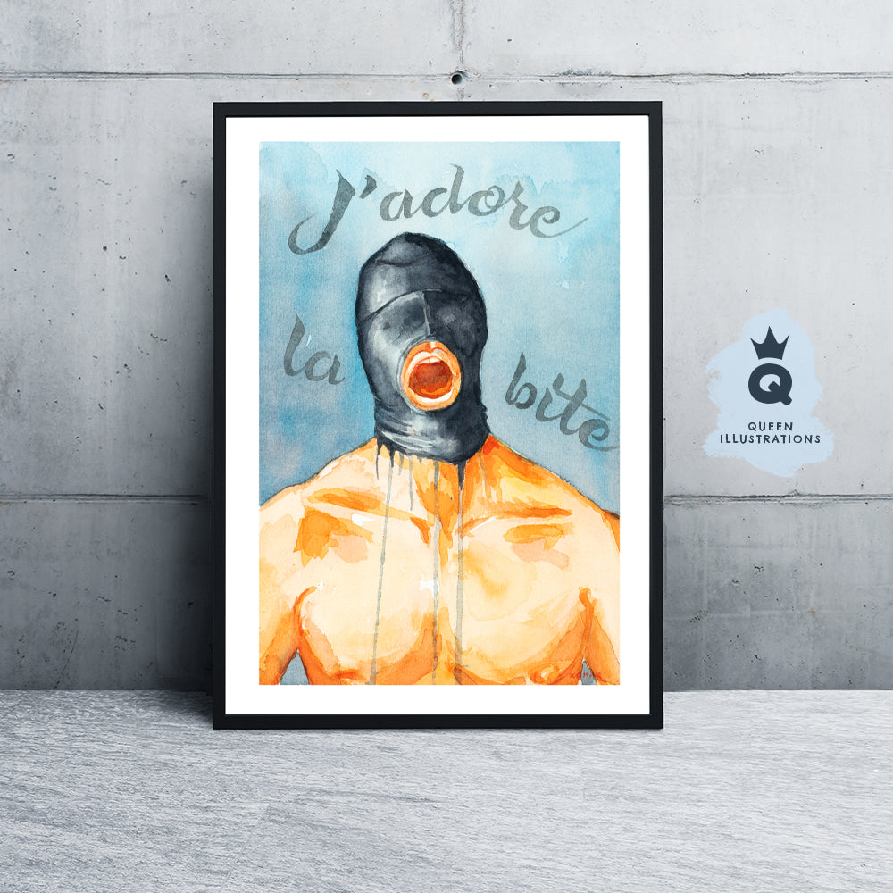 gay art, nude male body, watercolour painting, gay gift ideas,