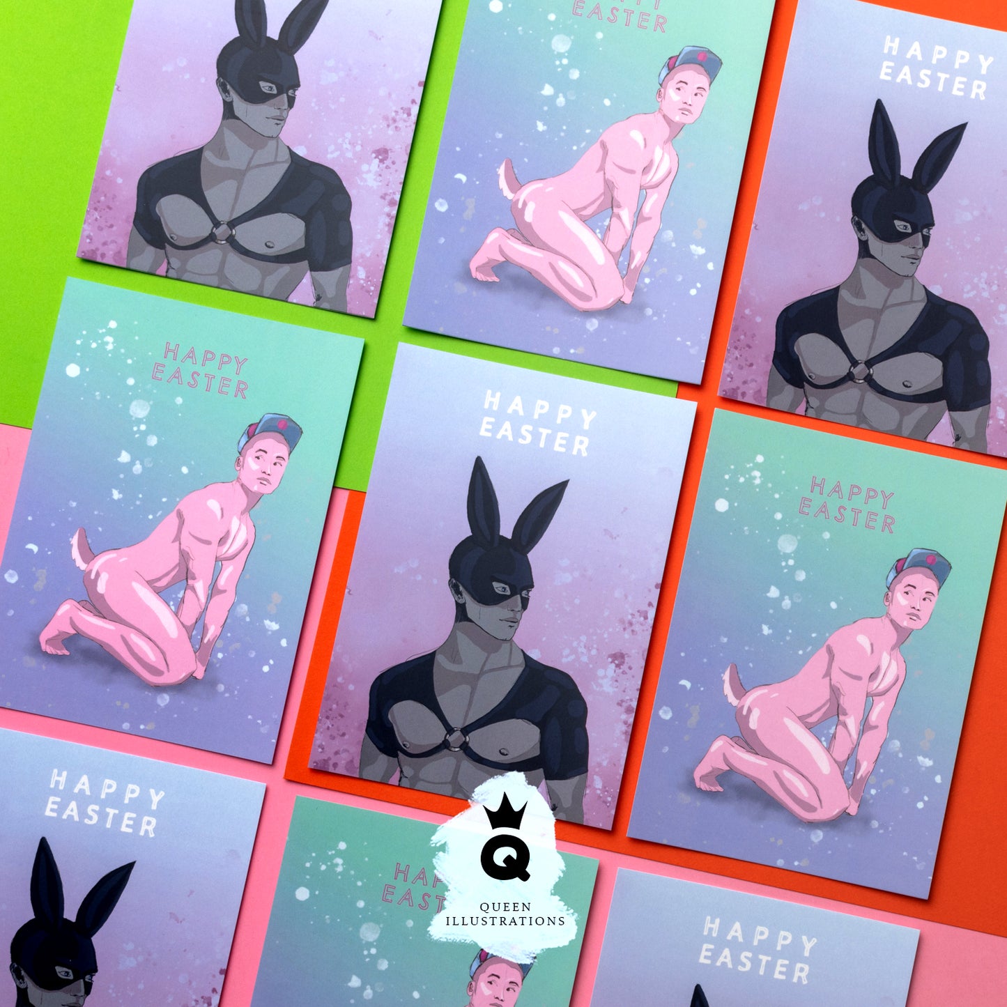 gay Easter bunny, sexy fetish erotic, naked guys as bunnies,