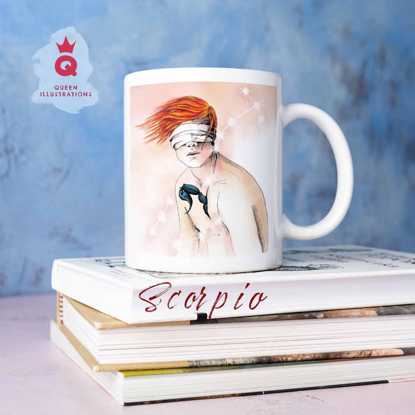 gay zodiac mug Scorpio, young gay guy,