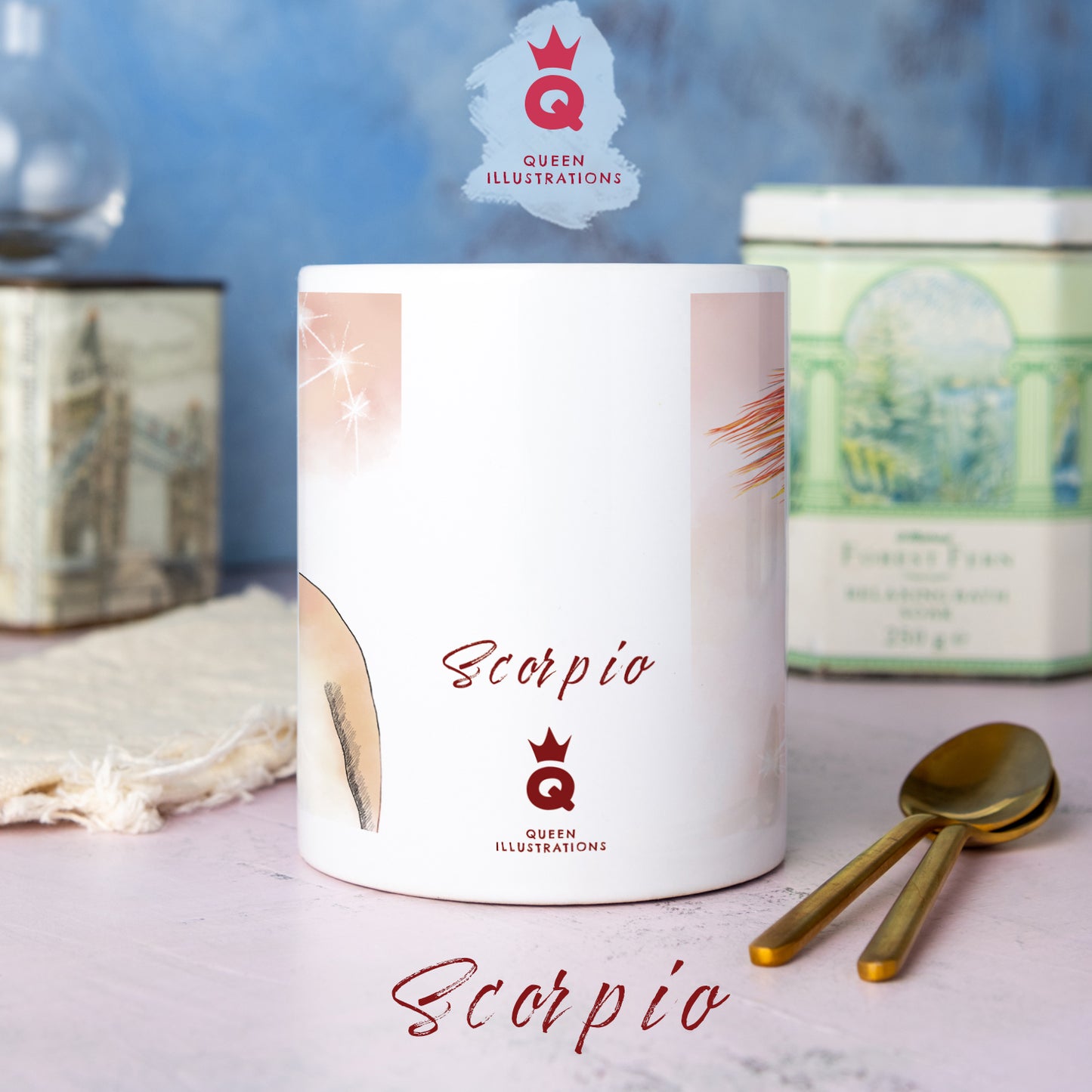 gay zodiac mug Scorpio, young gay guy,