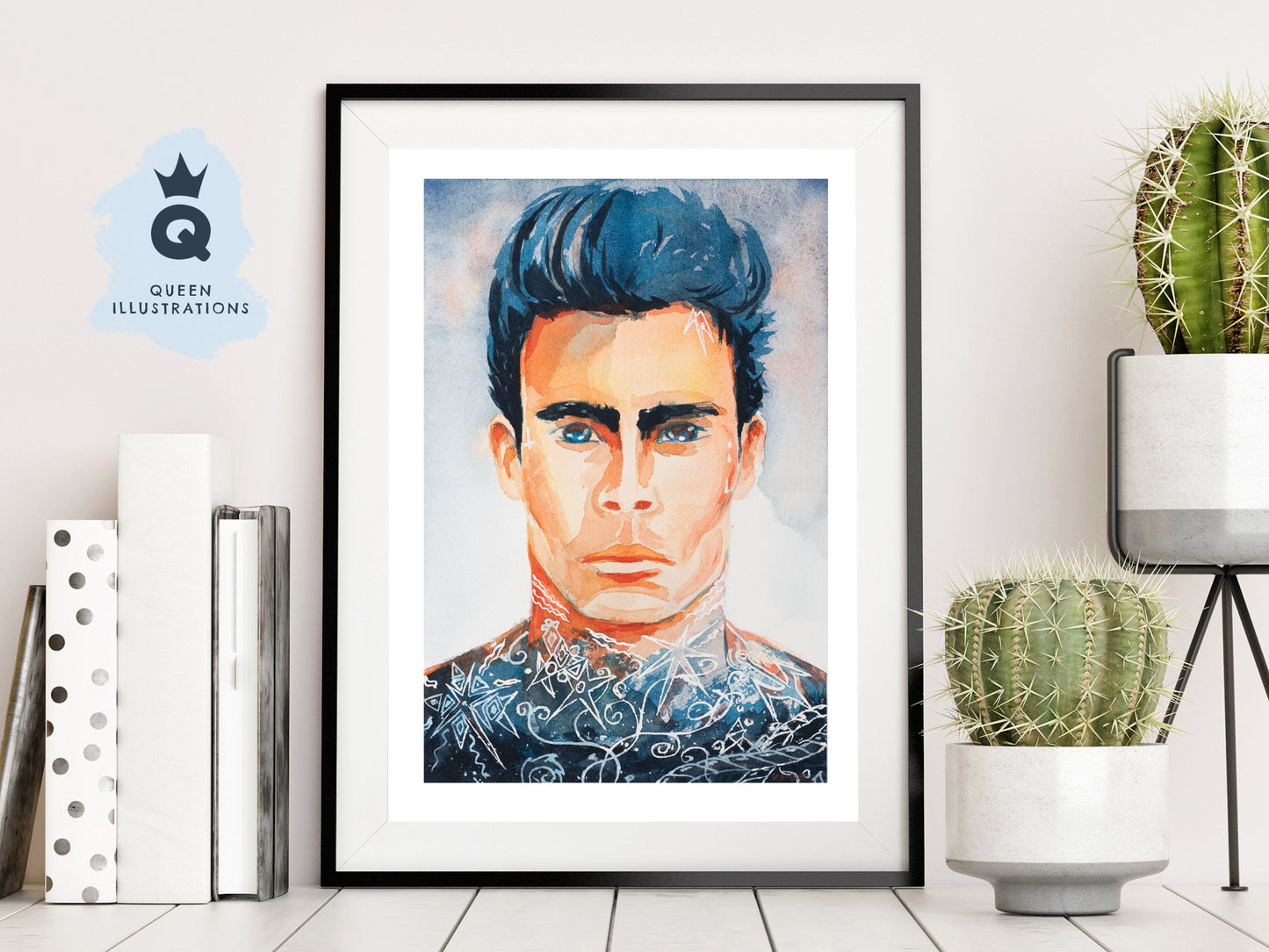 gay art, nude male body, watercolour painting, gay gift ideas, tattoos