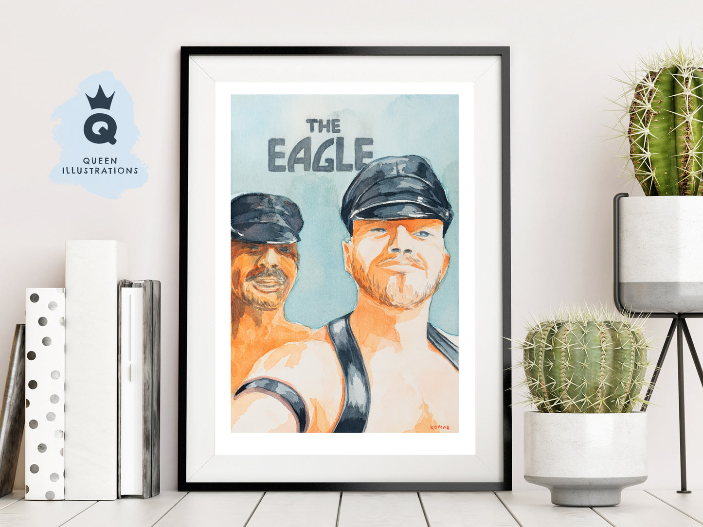 gay art, nude male body, watercolour painting, gay gift ideas, Eagle Manchester