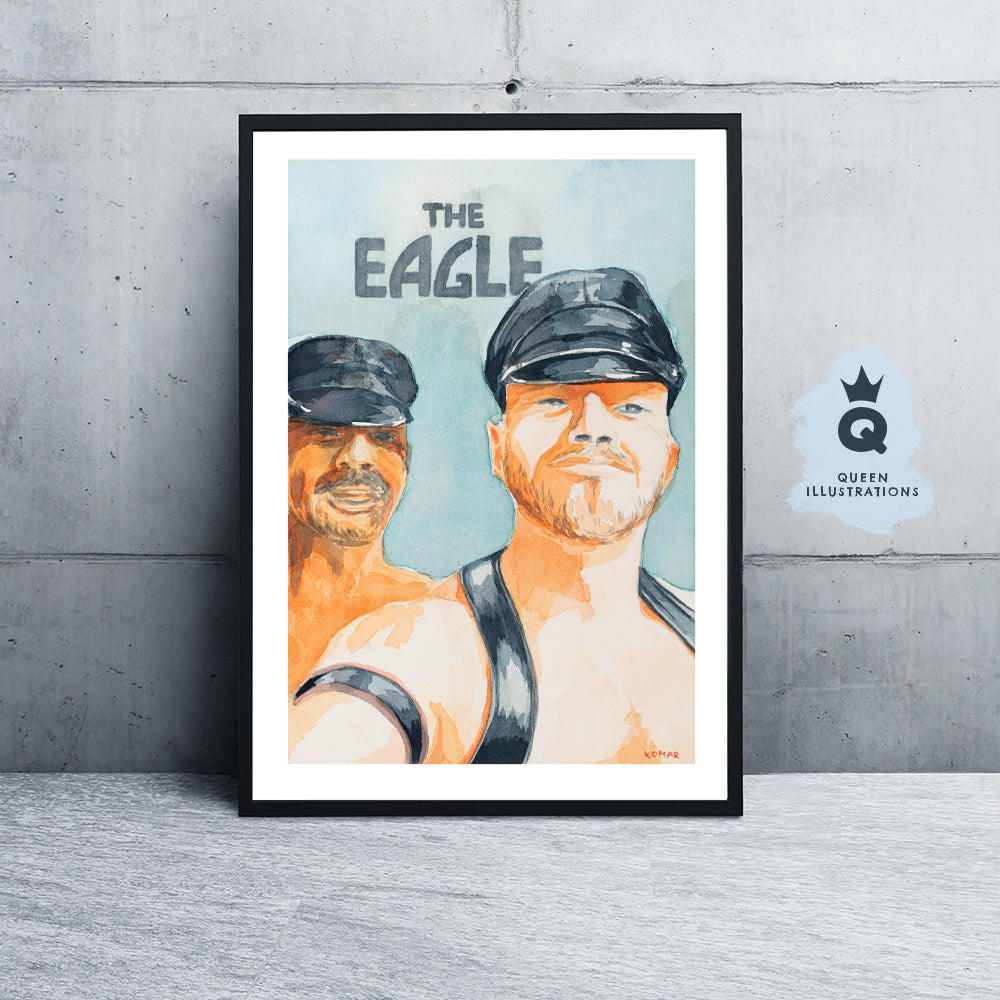 gay art, nude male body, watercolour painting, gay gift ideas, Eagle Manchester