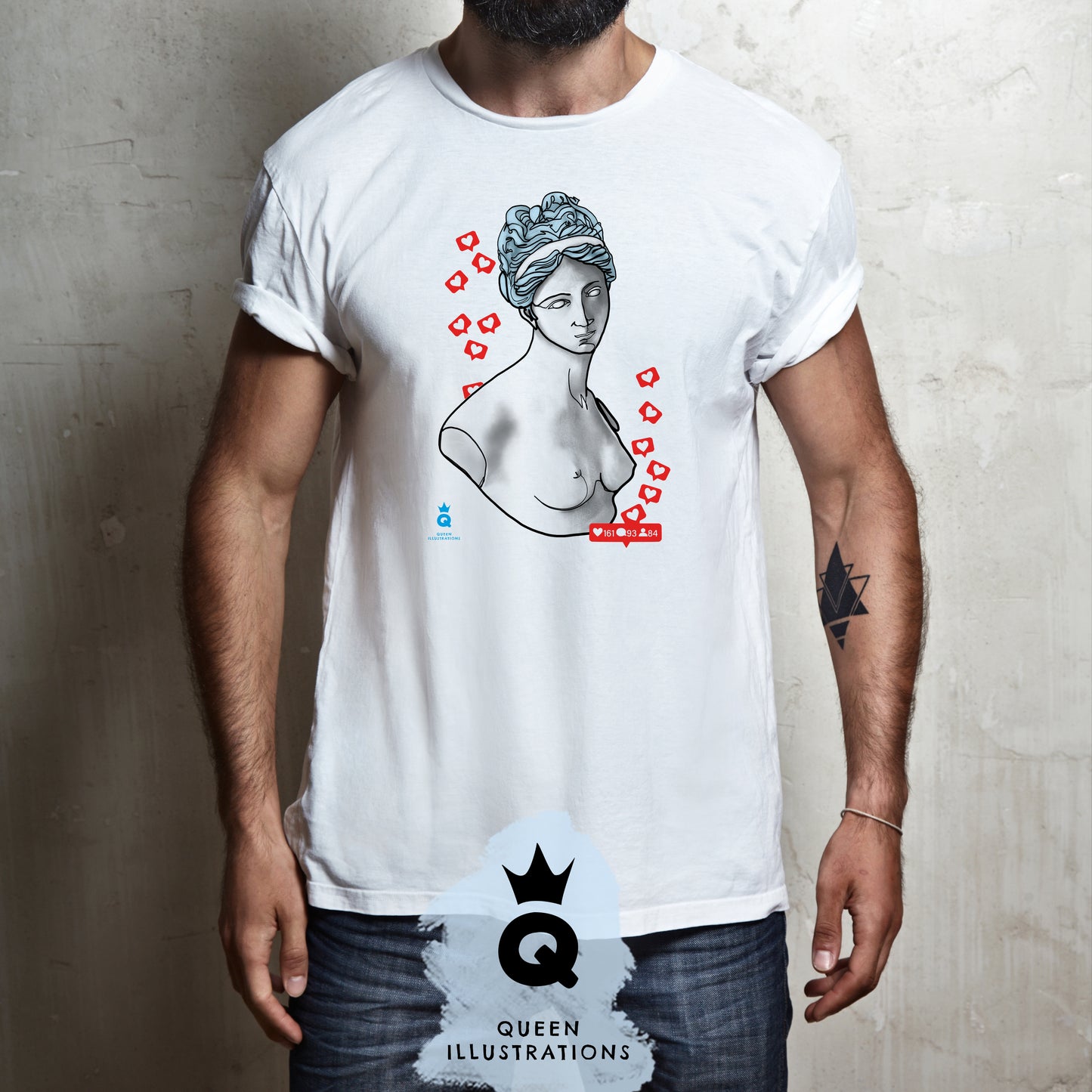gay pride outfit, gay T-shirt, naked guys, homoerotic, gay art, venus, instagram