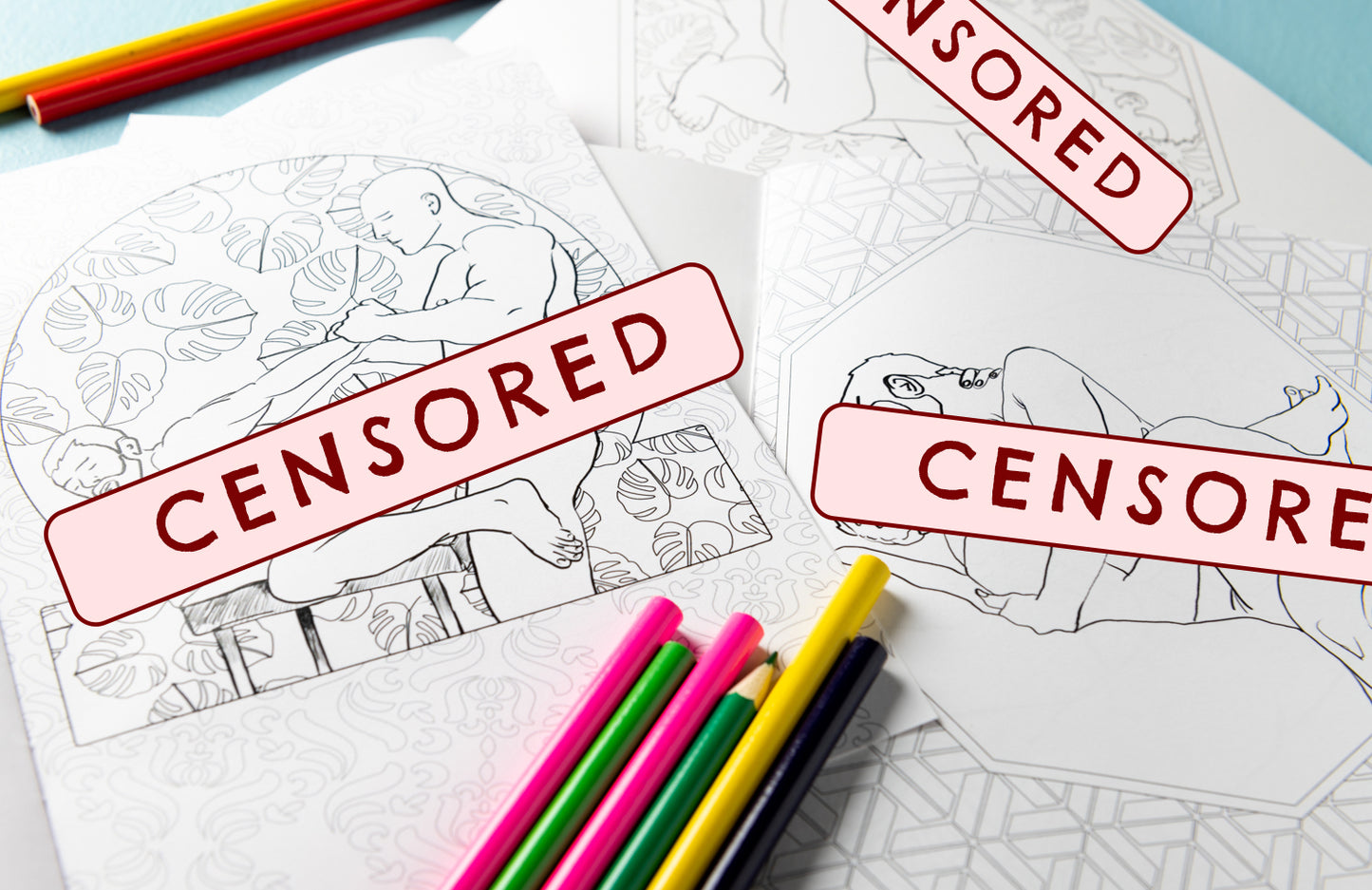 gay art, gay kama sutra colouring book, naked homoerotic , sexy guys having sex