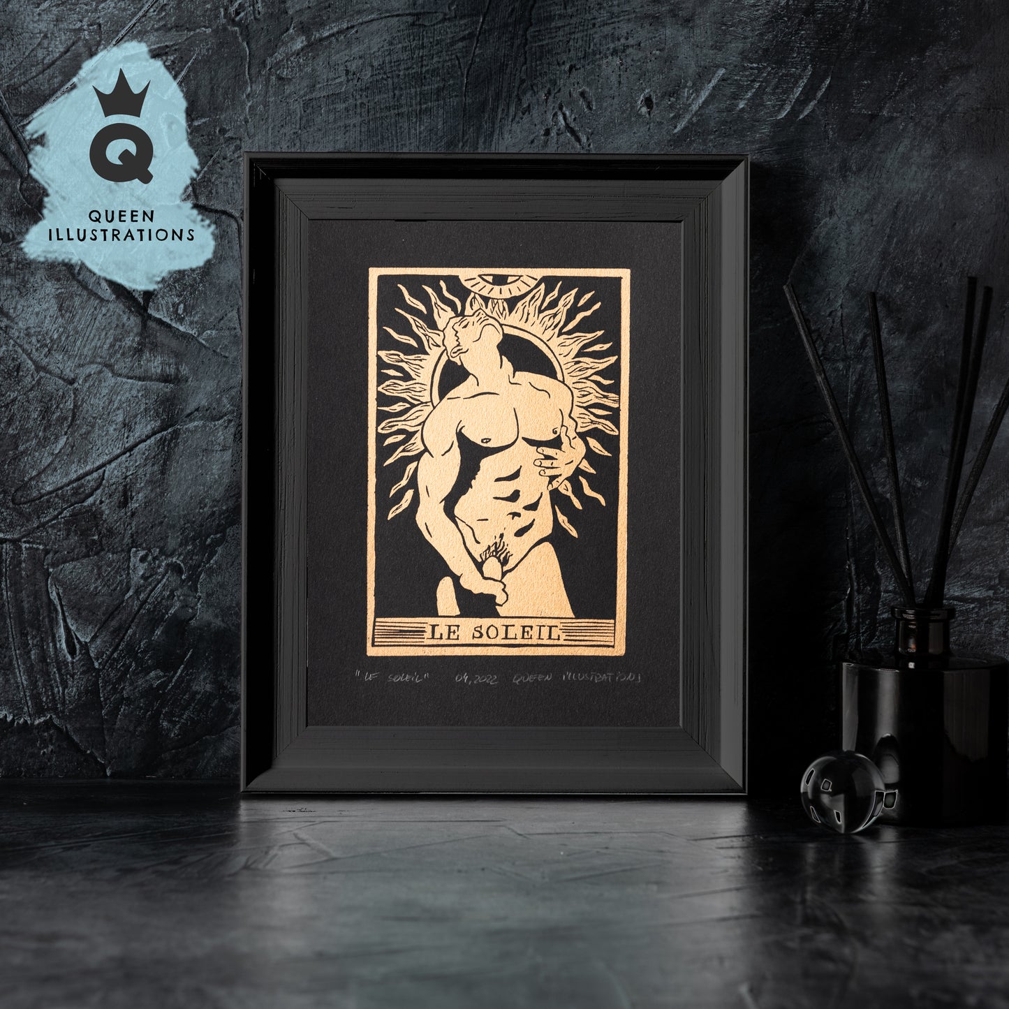 gay art, nude male body, traditional linocut print, gay gift ideas, homoerotic art, big dick art print, porn art
