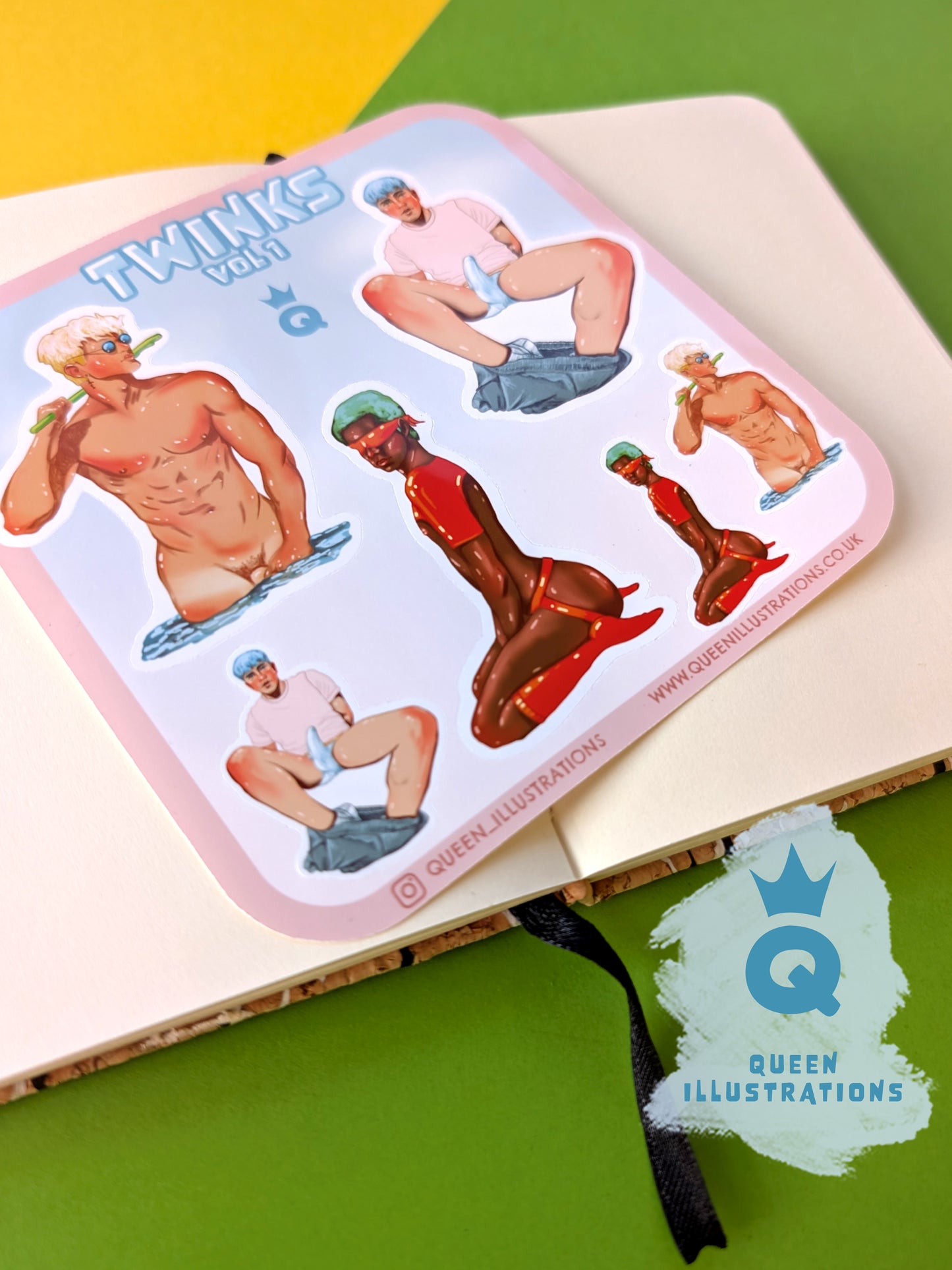 TWINKS  waterproof vinyl gay stickers
