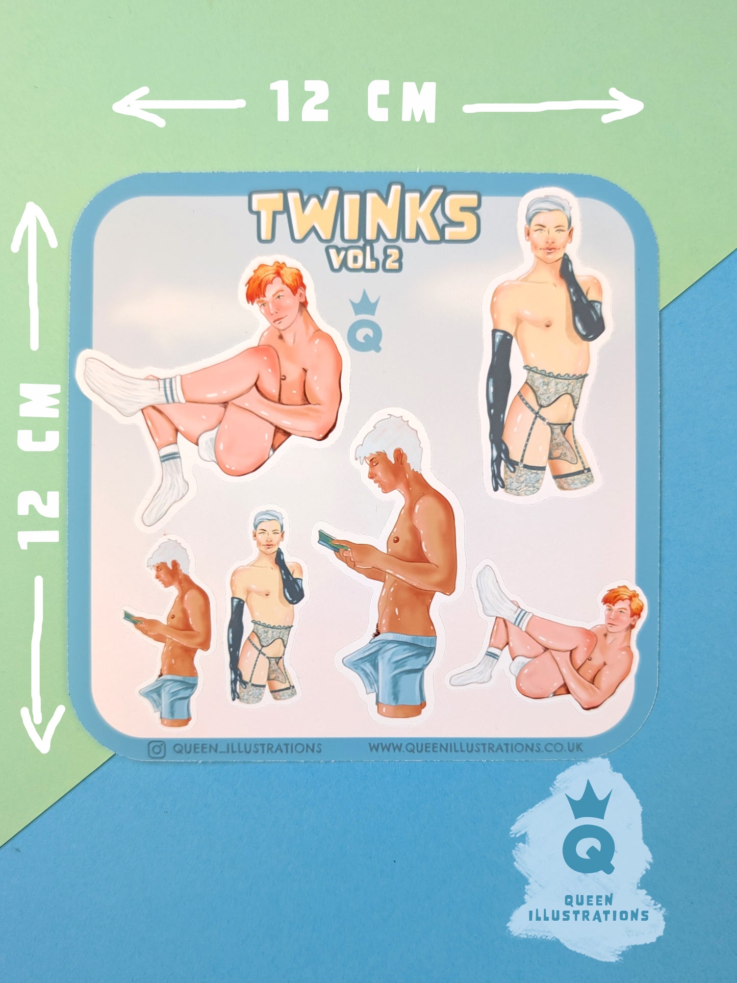 TWINKS  waterproof vinyl gay stickers