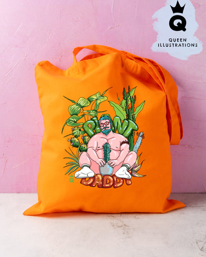 Body positive plant daddy gay tote bag, fun and gay bag, great gift ideas