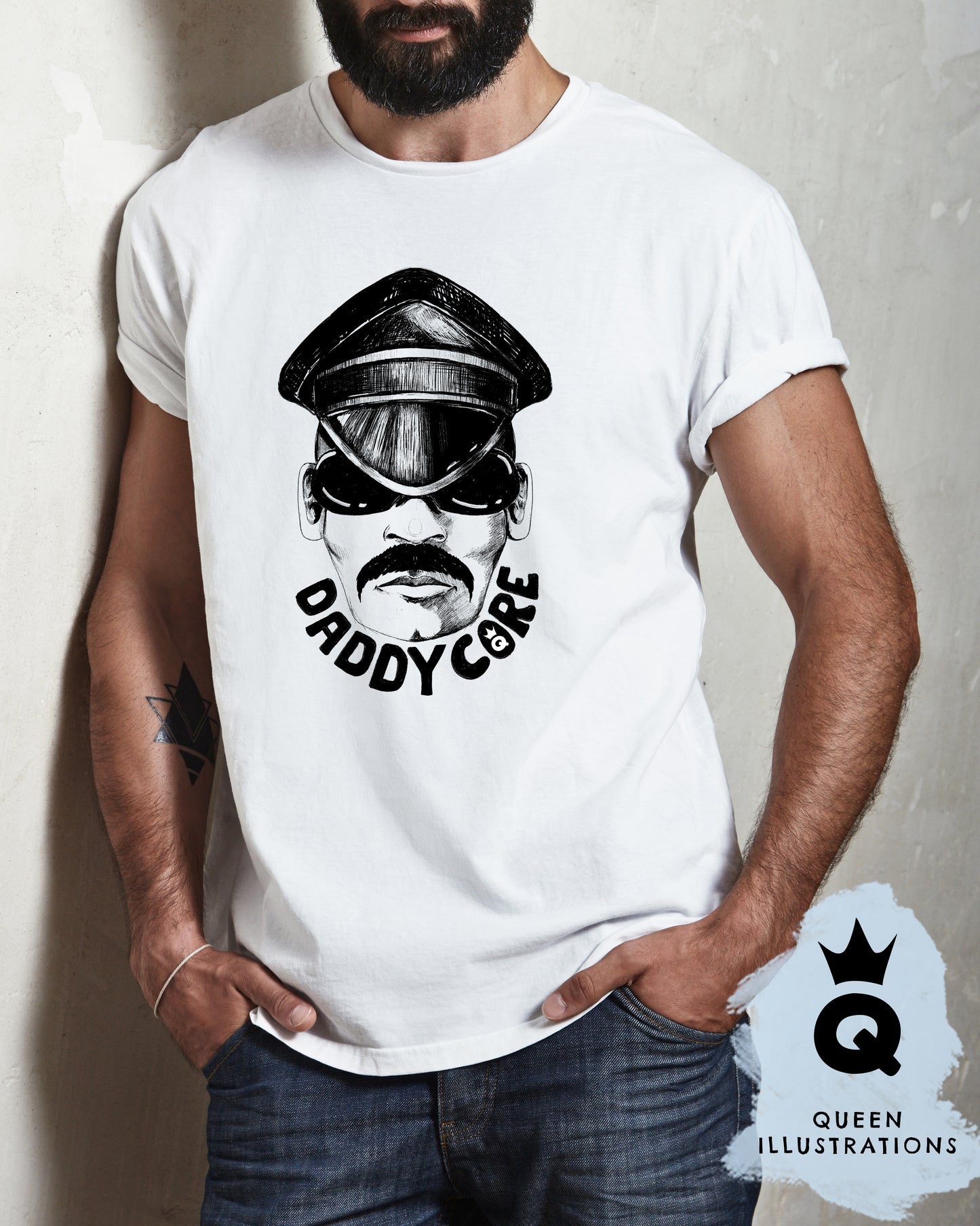 DADDY CORE,  fun gay T-shirt, perfect prank gift or Pride and club outfit