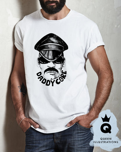DADDY CORE,  fun gay T-shirt, perfect prank gift or Pride and club outfit