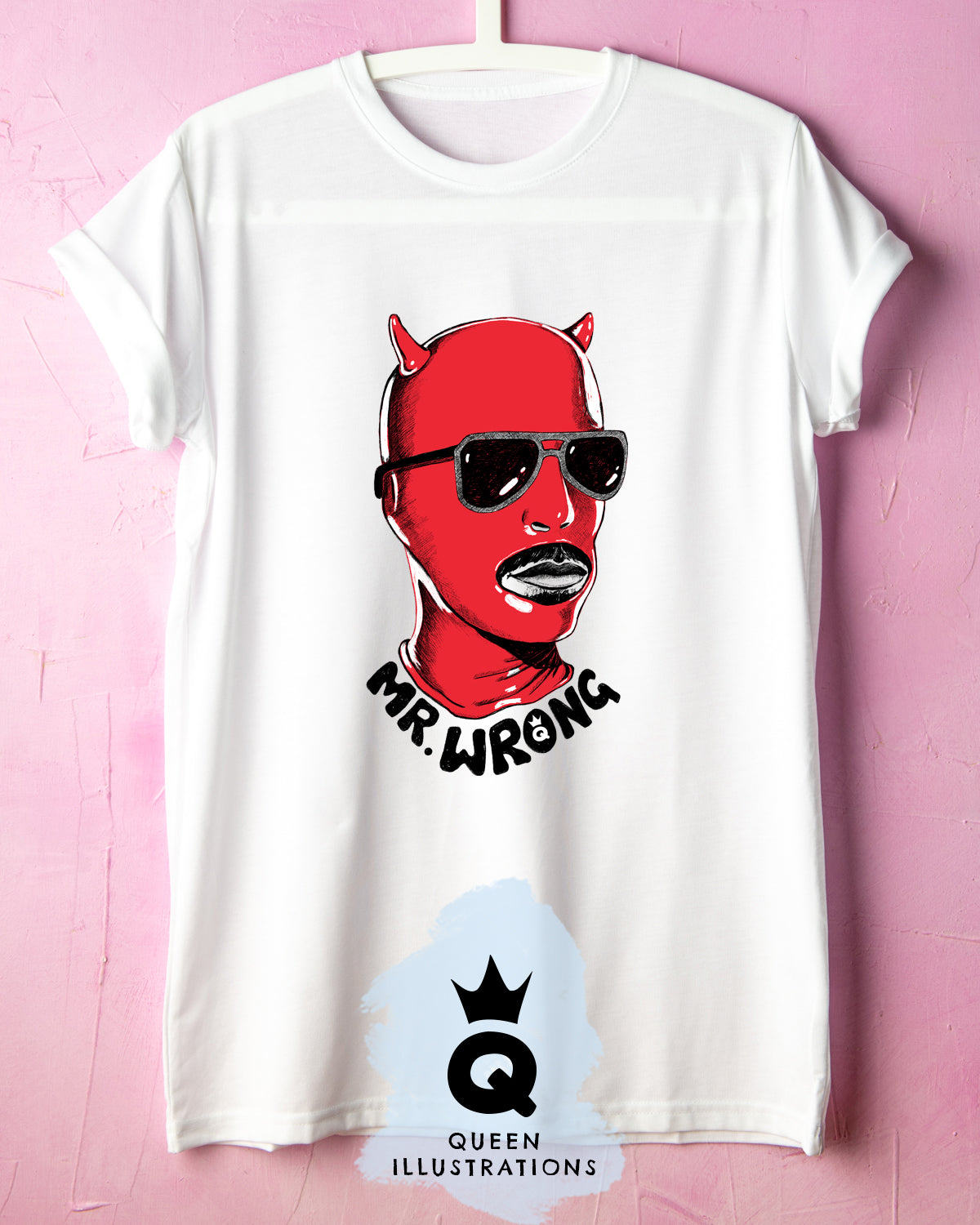 MR. WRONG,  fun gay T-shirt, perfect prank gift or Pride and club outfit