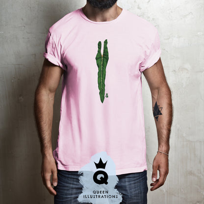 "PHILODENDRON SPIRITUS SANCTI" in pink, gay T-shirt